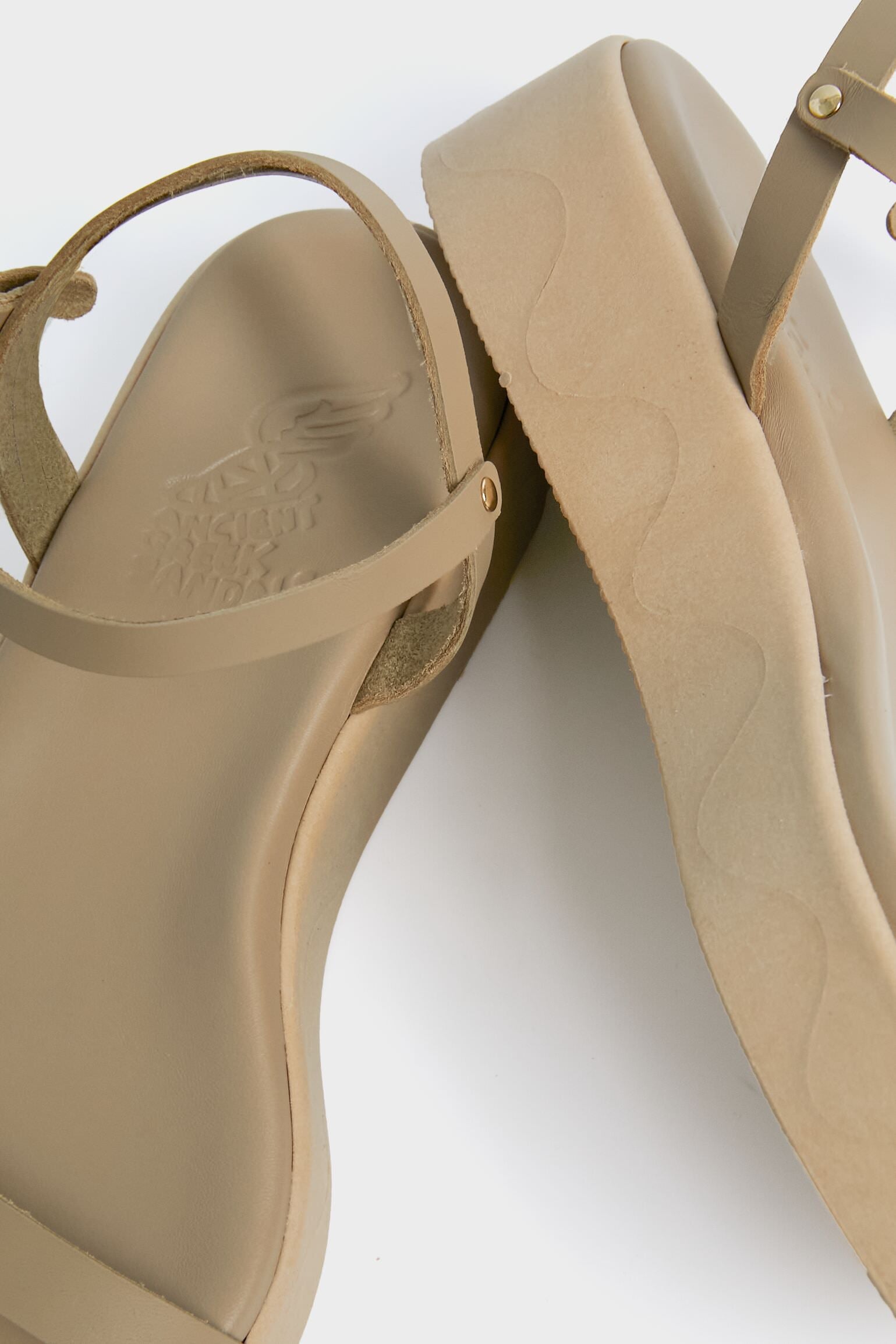 Ancient Greek Sandals Taupe Irida Sandals