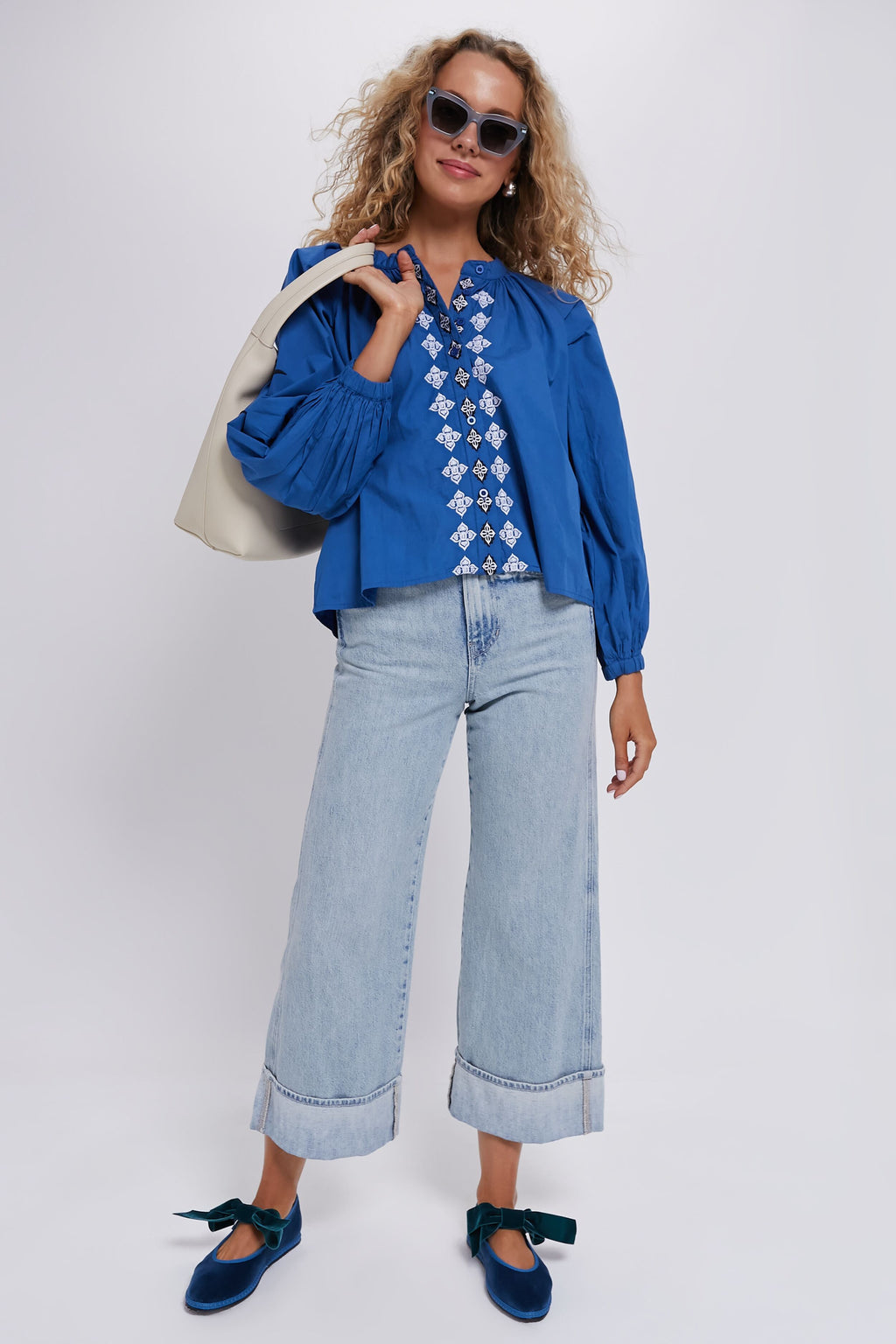  Blue Bow Strap Delfina Mary Janes
