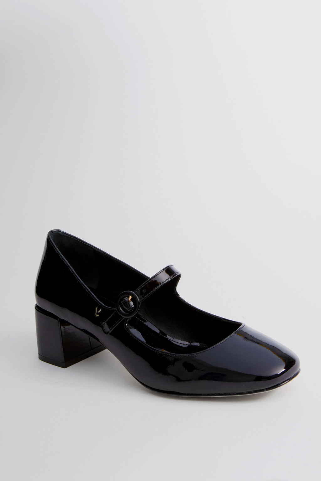  Black Patent Blair Block Pumps