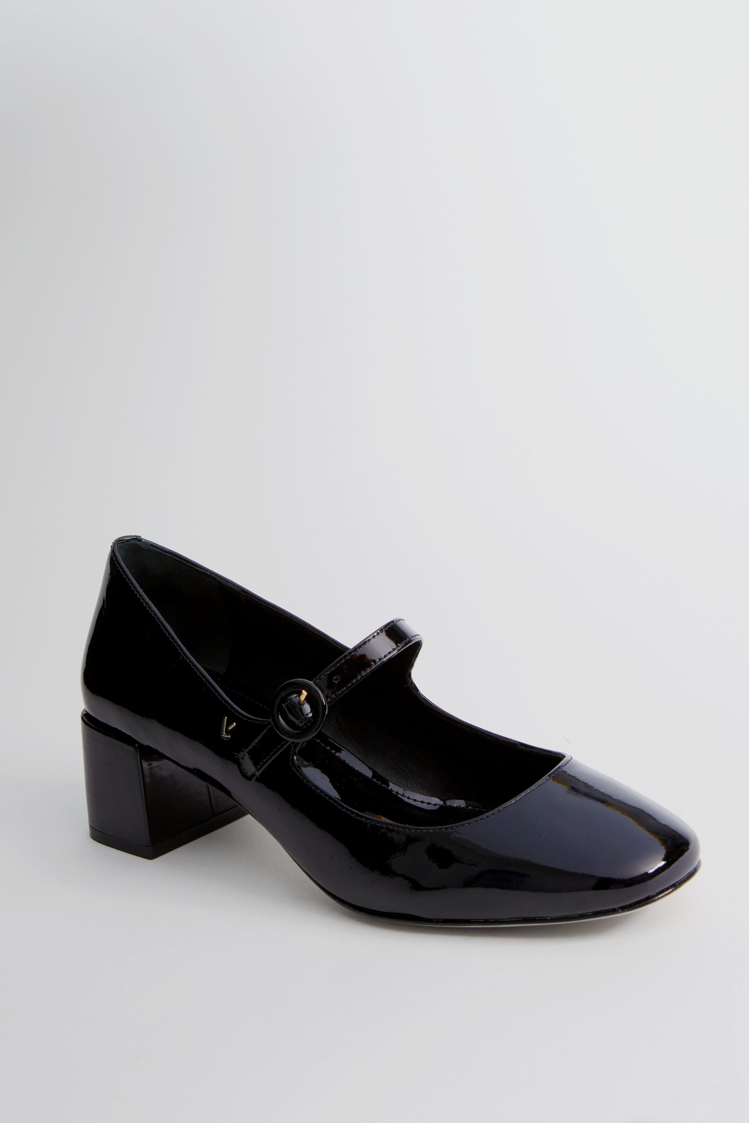  Black Patent Blair Block Pumps