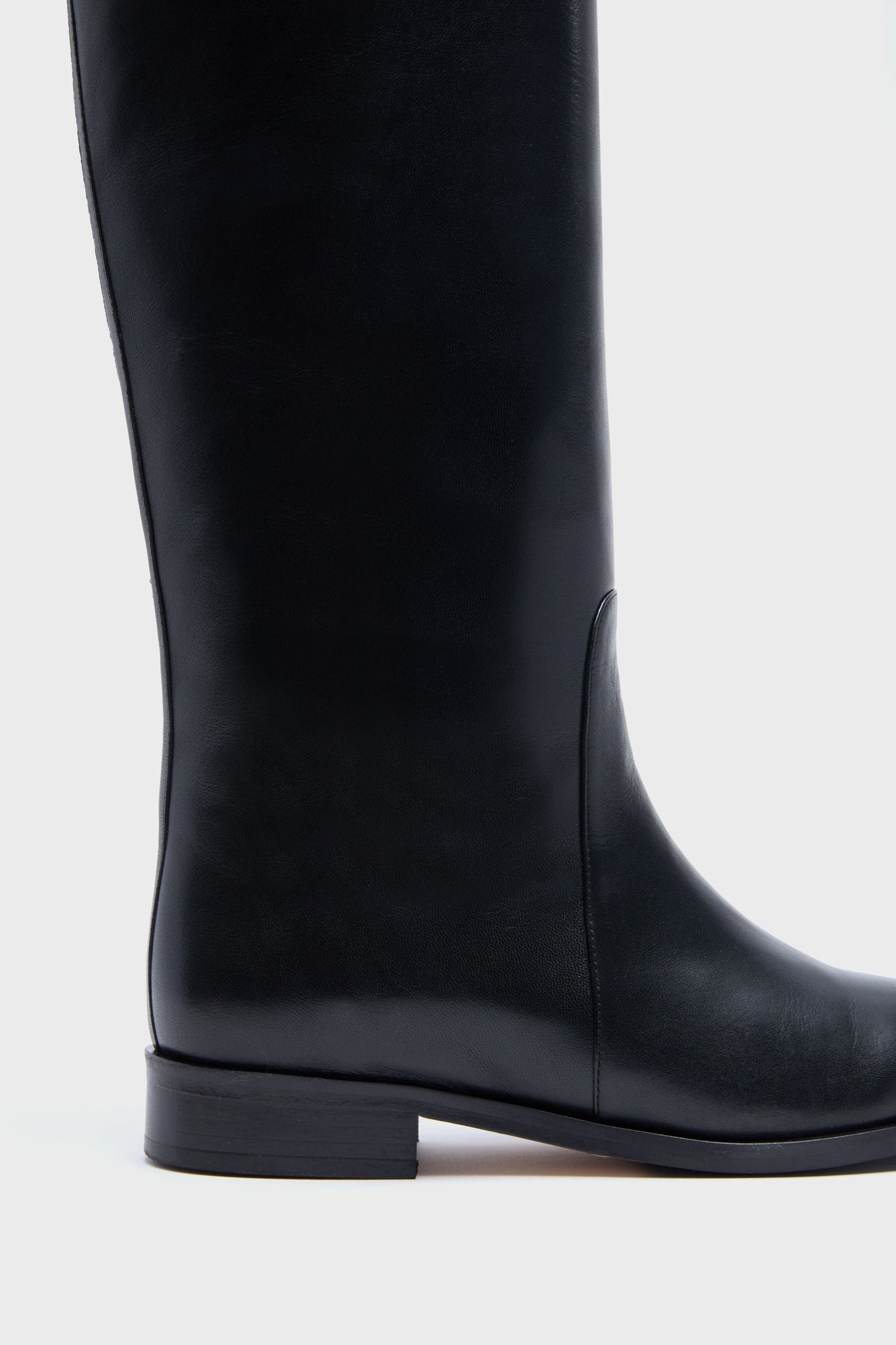 Staud Black Harlow Riding Boot