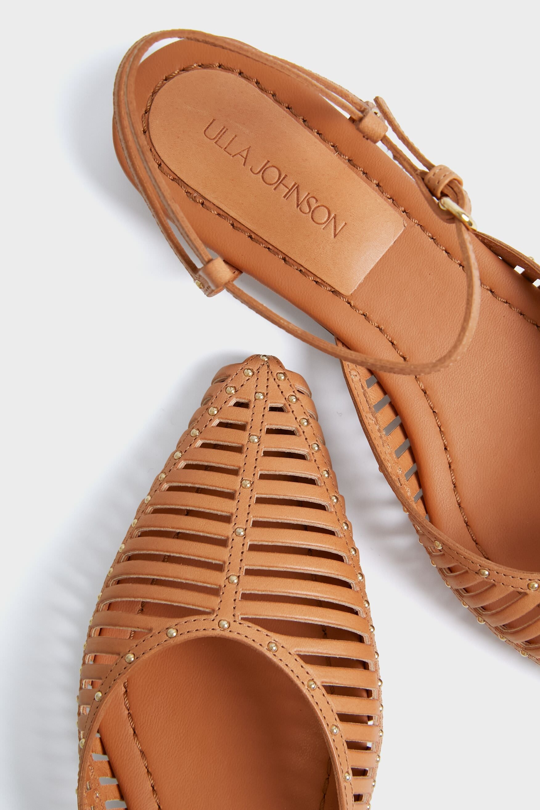 ULLA JOHNSON Rust Cage Flats