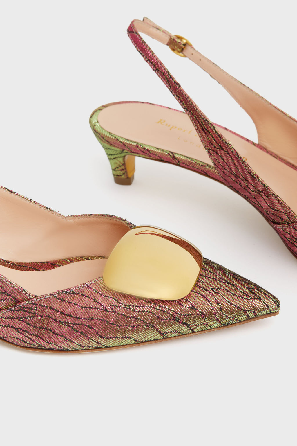  Multi Pink Ocean Lurex Misty Kitten Heels