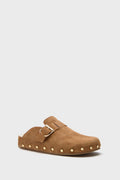 Veronica Beard Caramel Fern Slippers