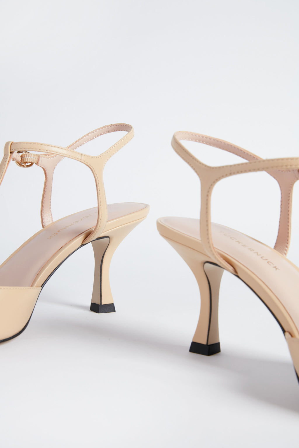  Nude Leather Margot Heels