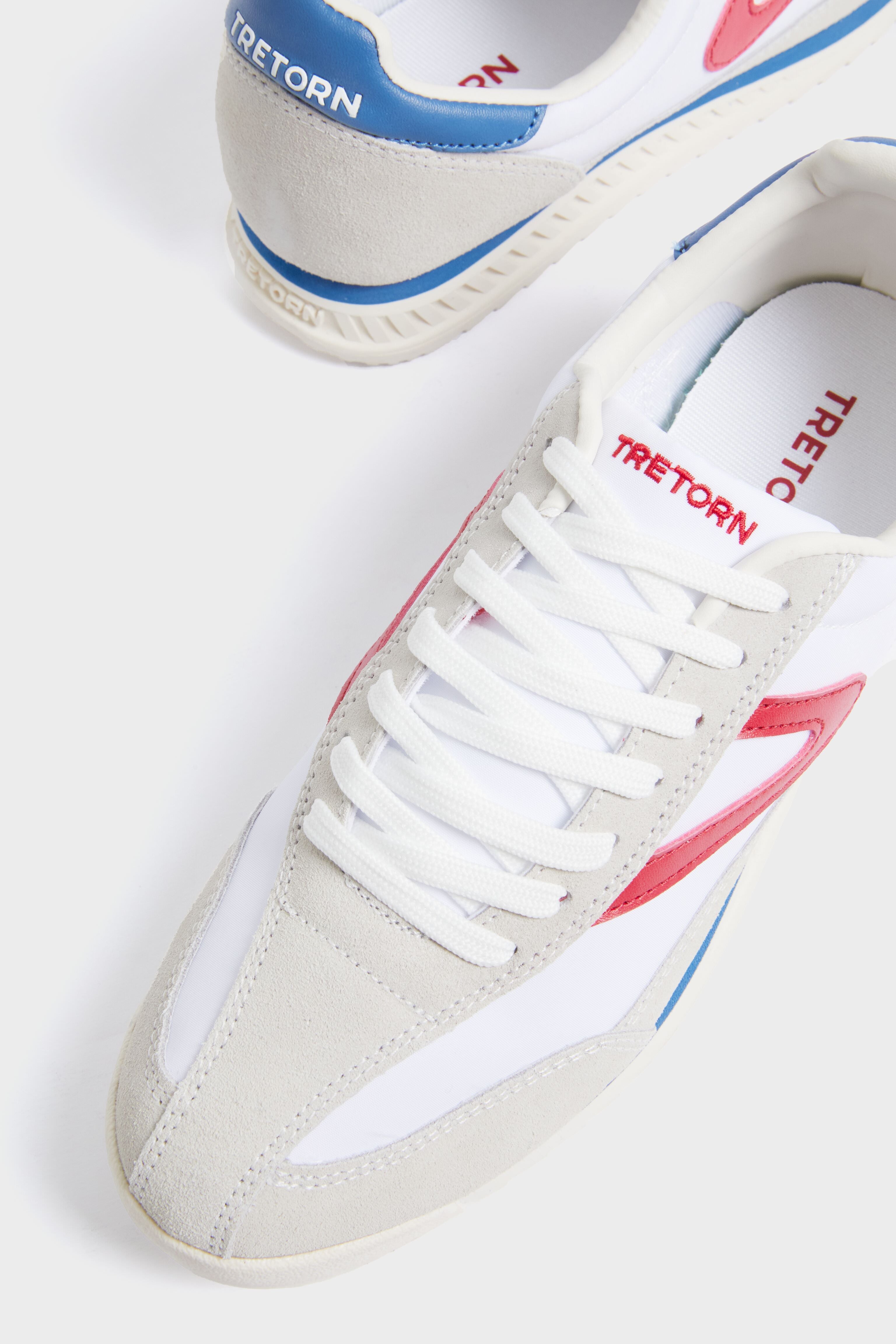 Tretorn Women's Red And Navy Rawlins Sneakers