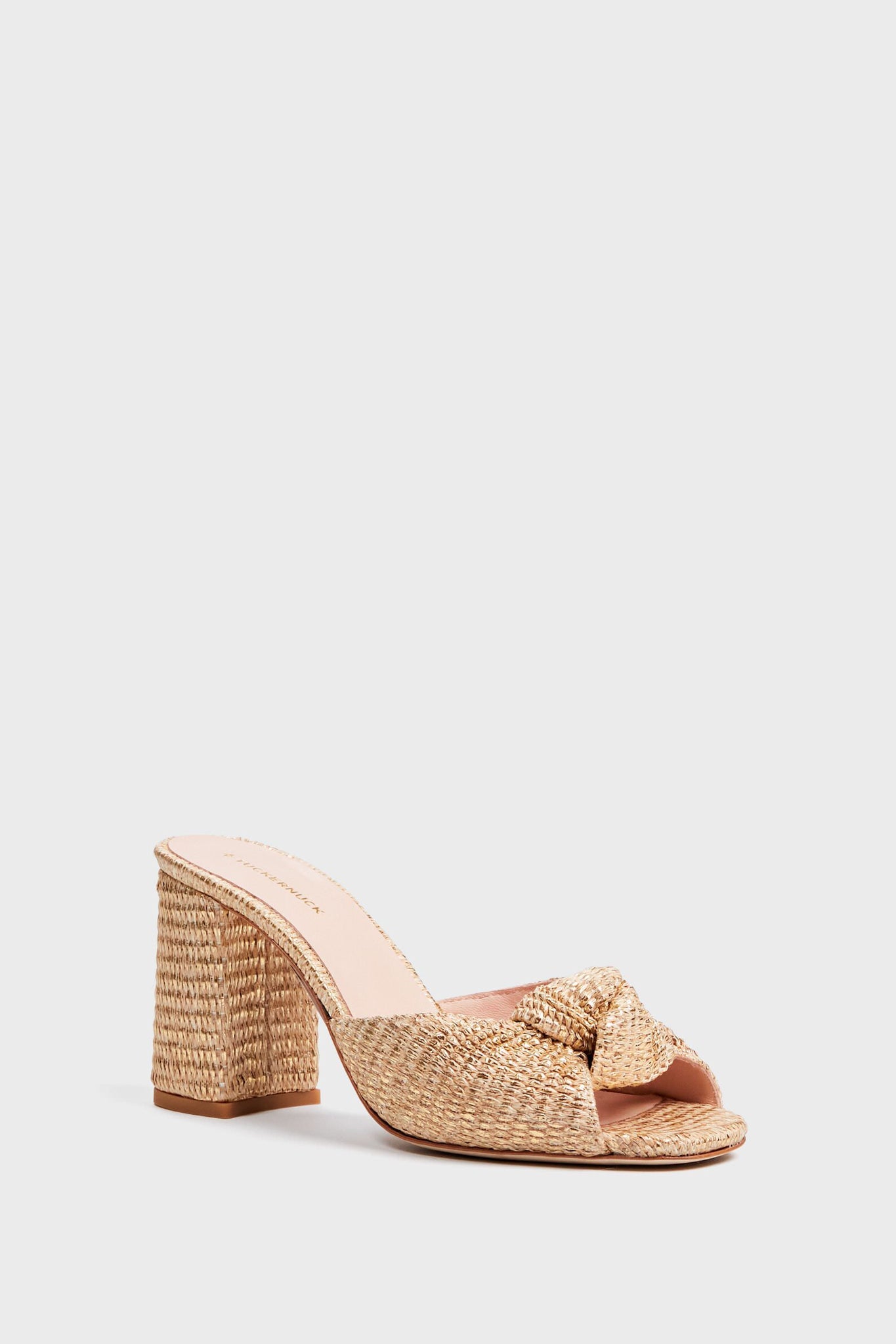  Gold Raffia Blake Heels
