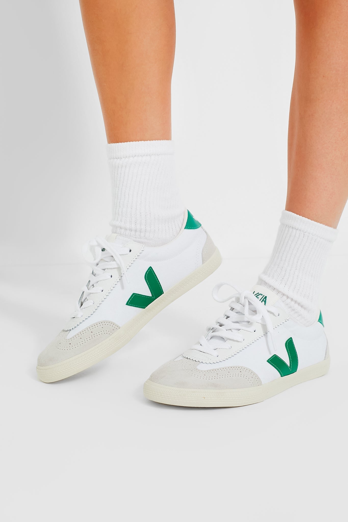 Veja White Emeraude Volley Sneakers