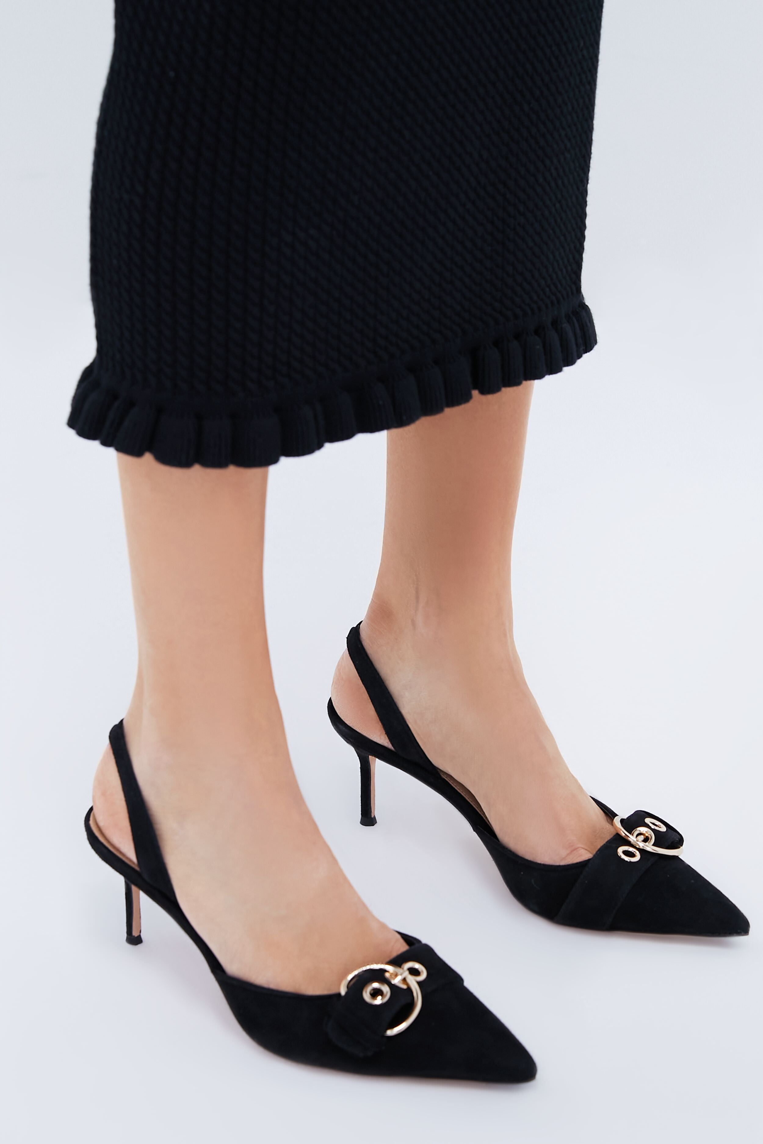 Veronica Beard Black Roxy Heels