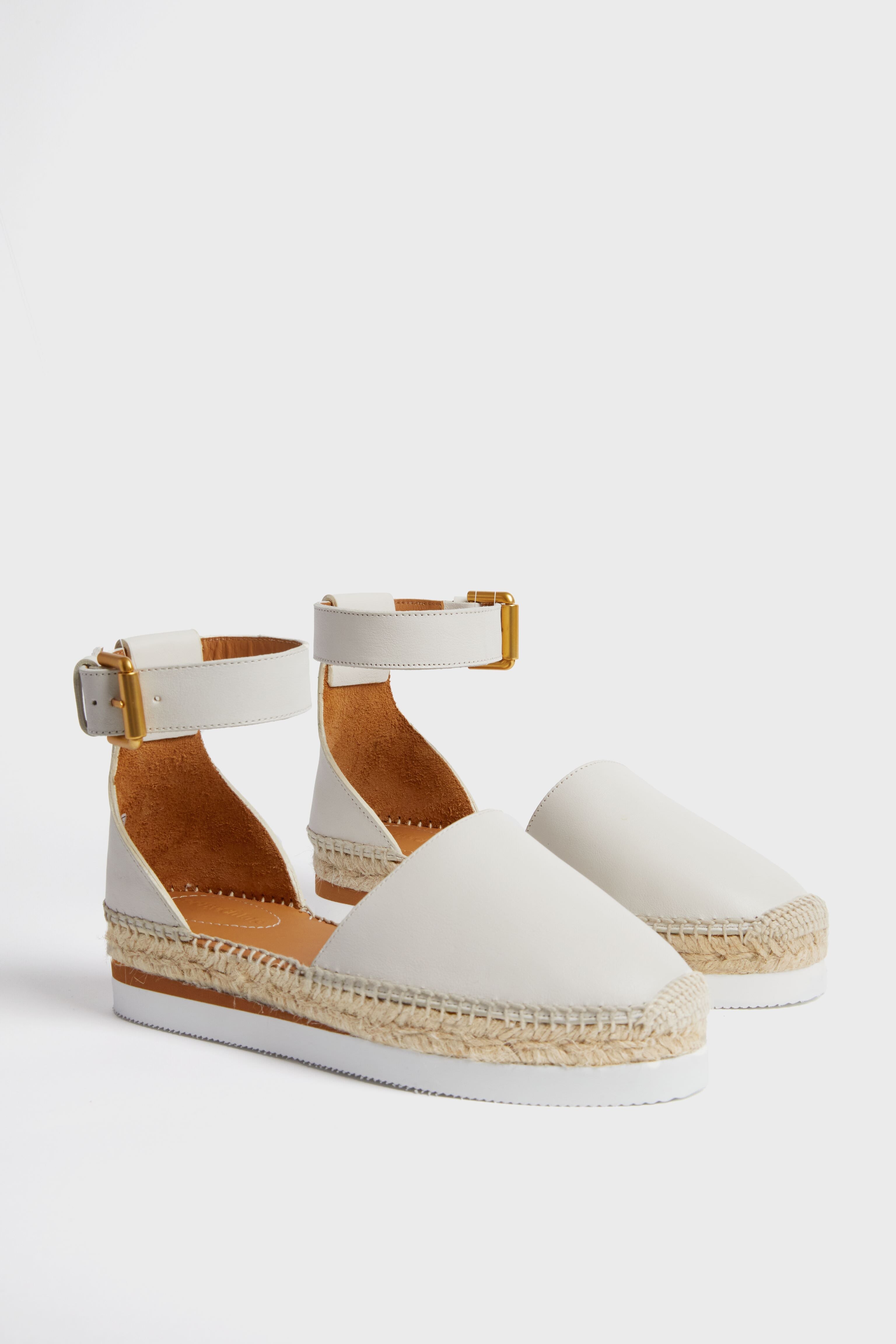 See By Chloé Natural Glyn Closed Toe Espadrilles