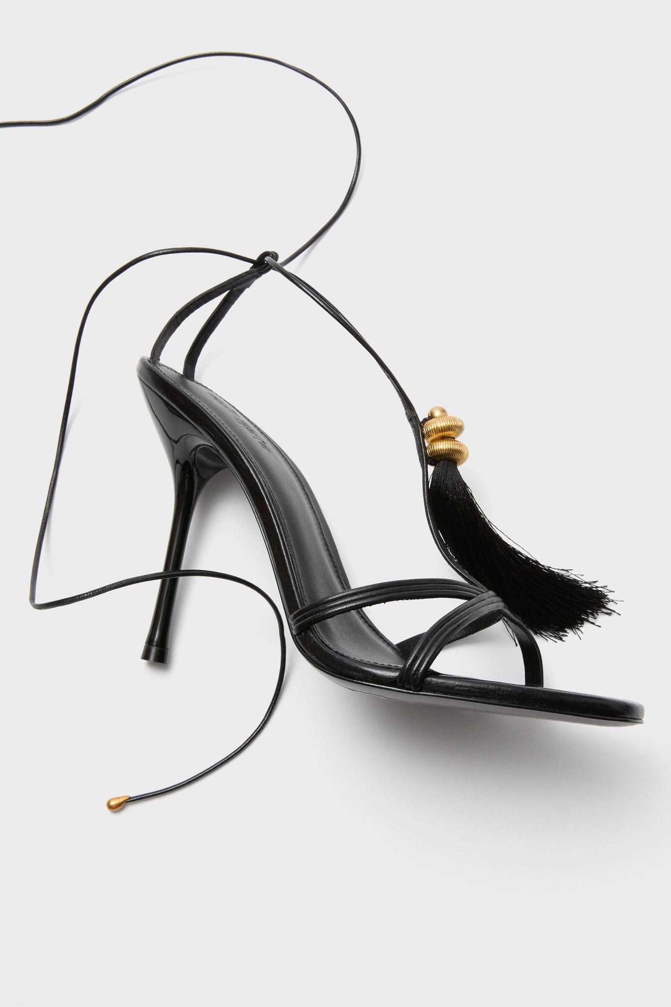 Cult Gaia Black Farah Sandal