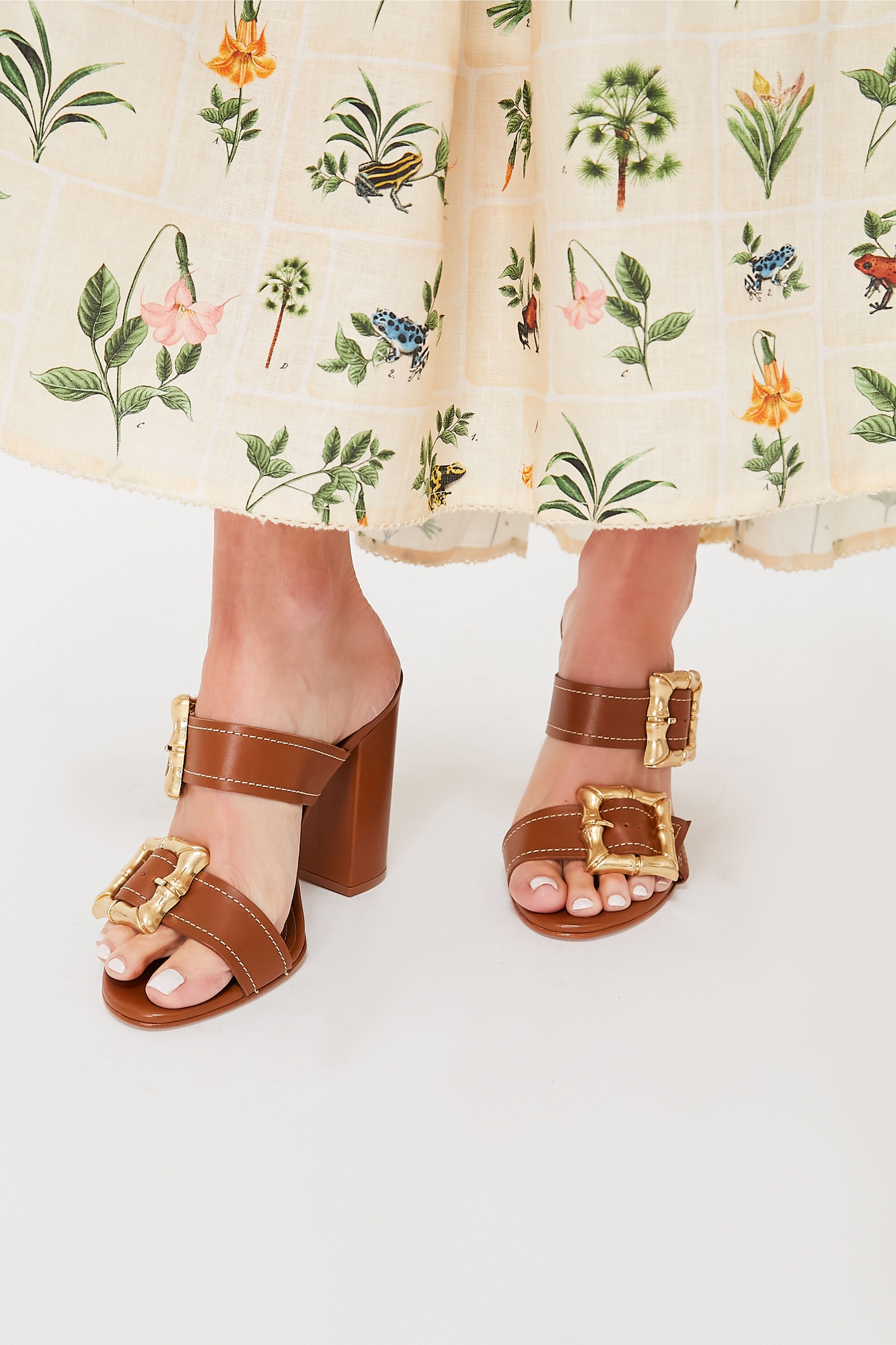 Schutz New Wood Atanado Soft Heeled Enola Sandal