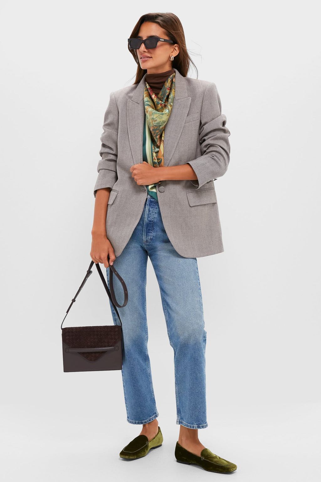  Olive Velvet Kam Loafers