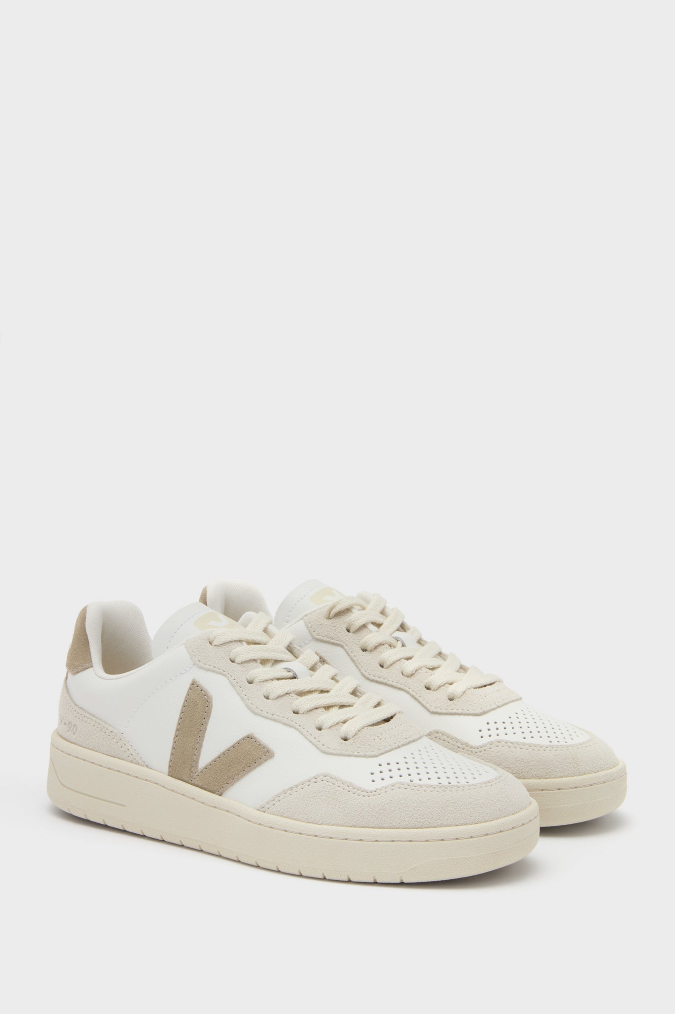 Veja White Taupe V-90 Sneakers