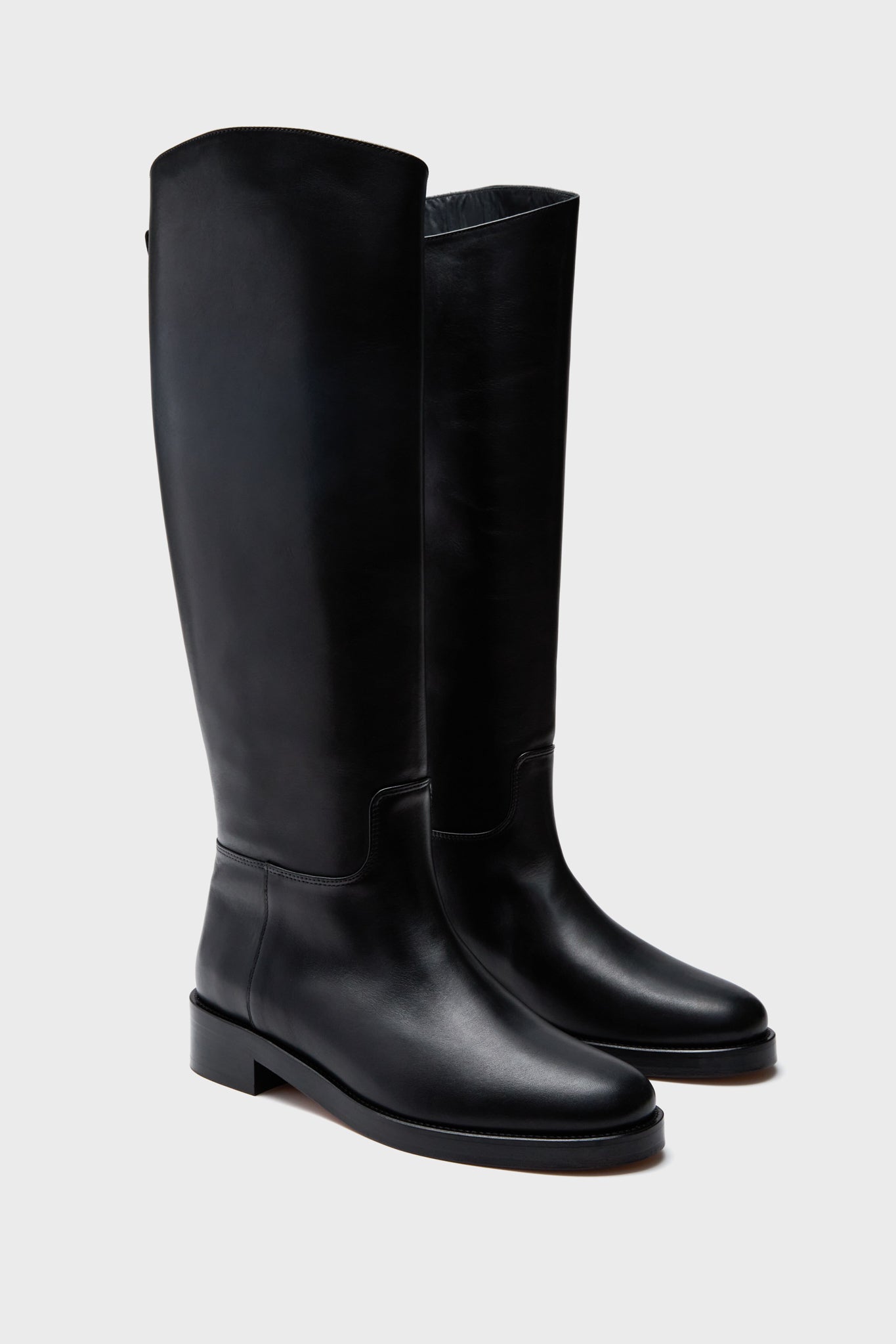  Black Leather Atelier Equestrian Boot