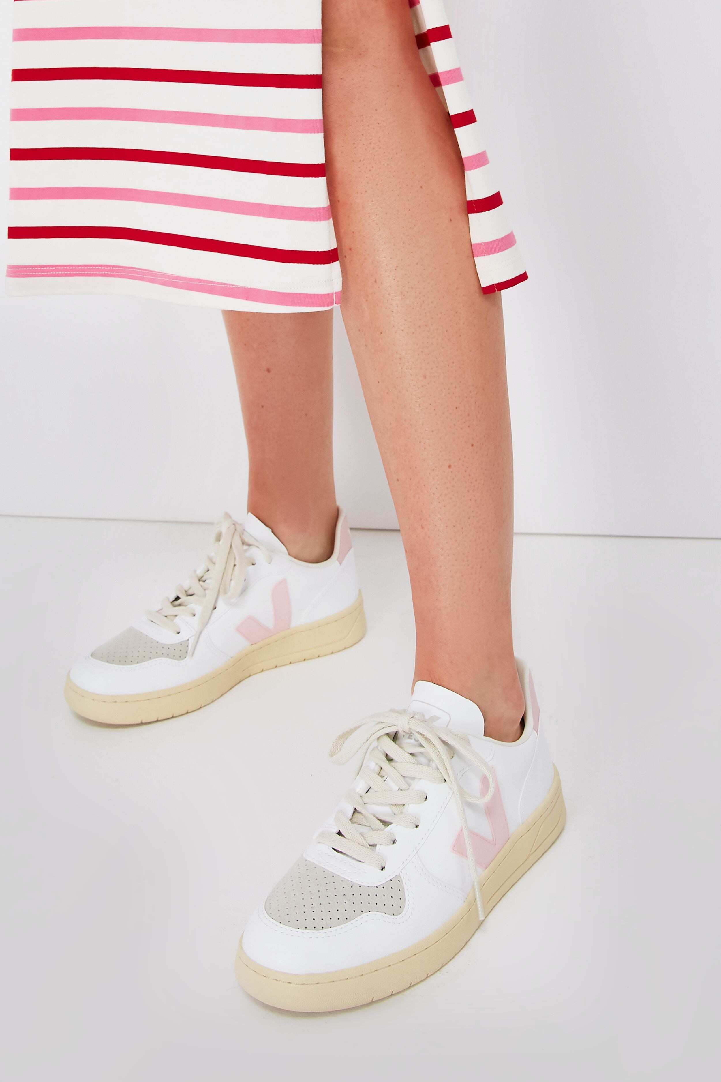 Veja White Petale V-10 Sneakers