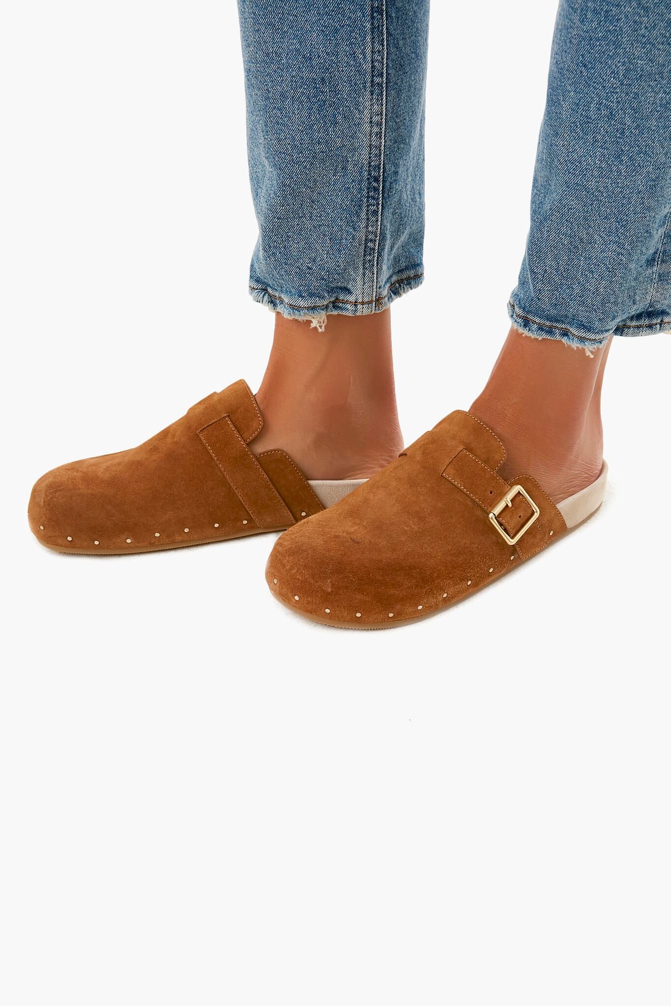 Loeffler Randall Cacao Suede Jayden Slides