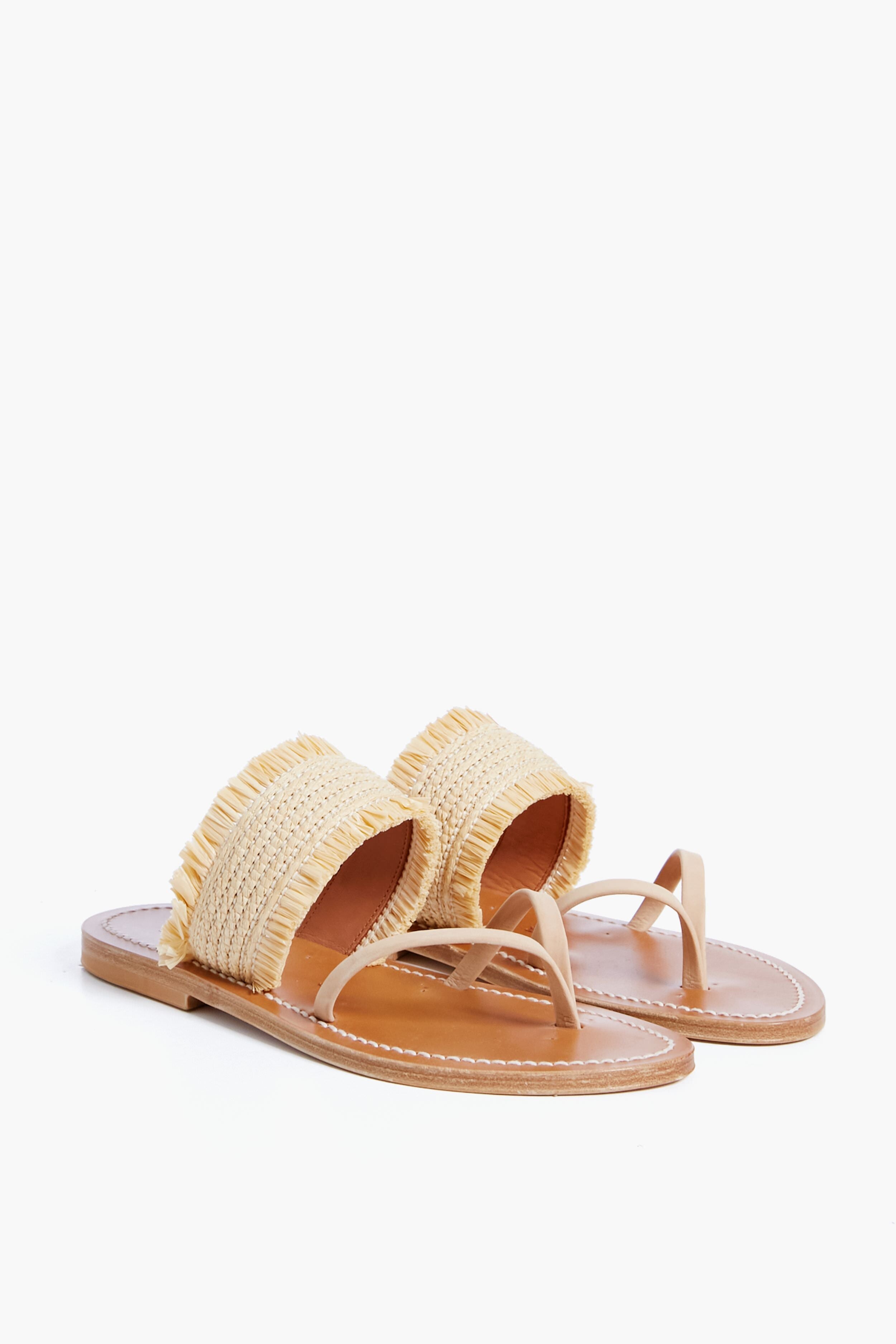  Natural Raffia Telia Sandals
