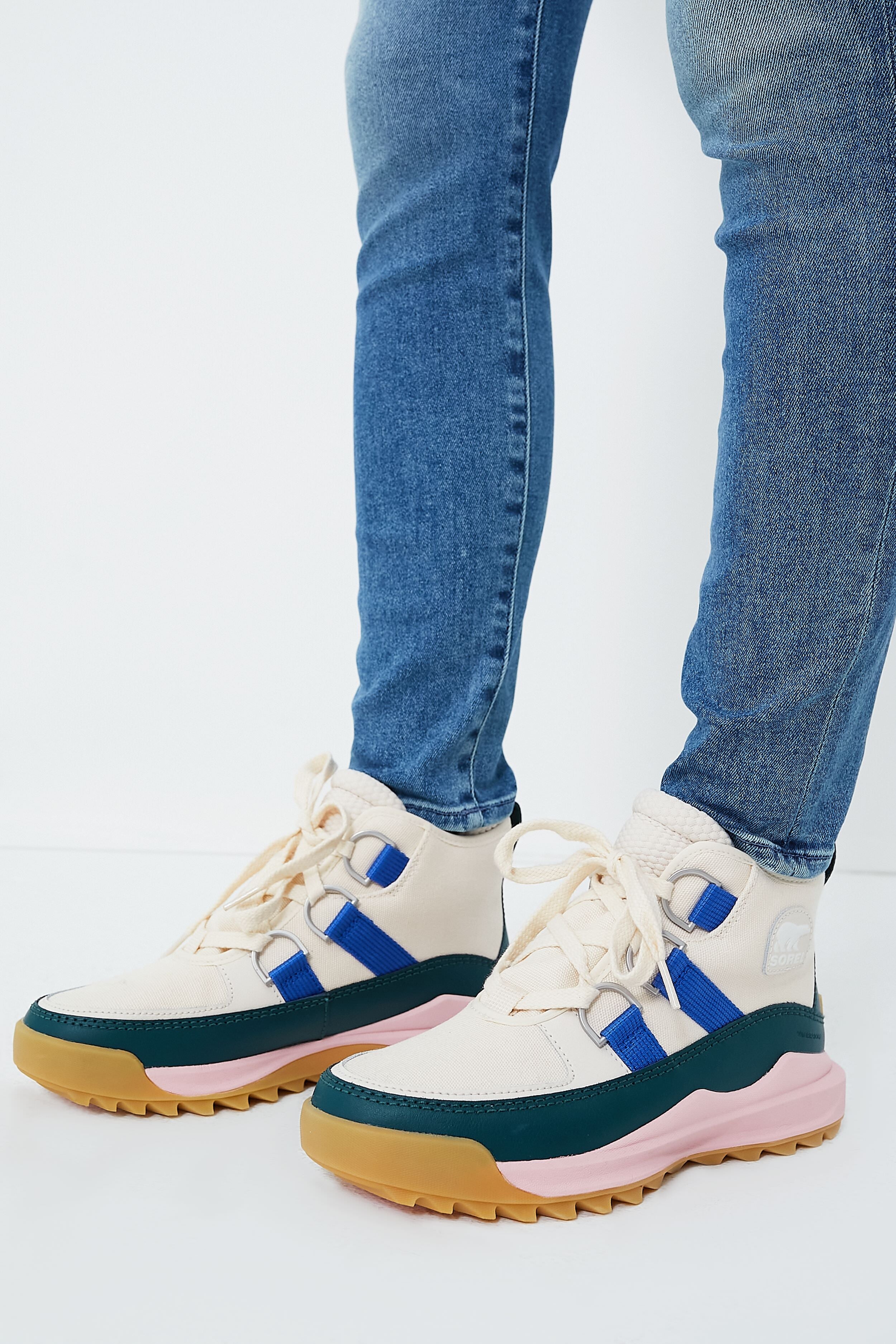 Sorel Natural And Midnight Teal Ona Rmx Chukka WP