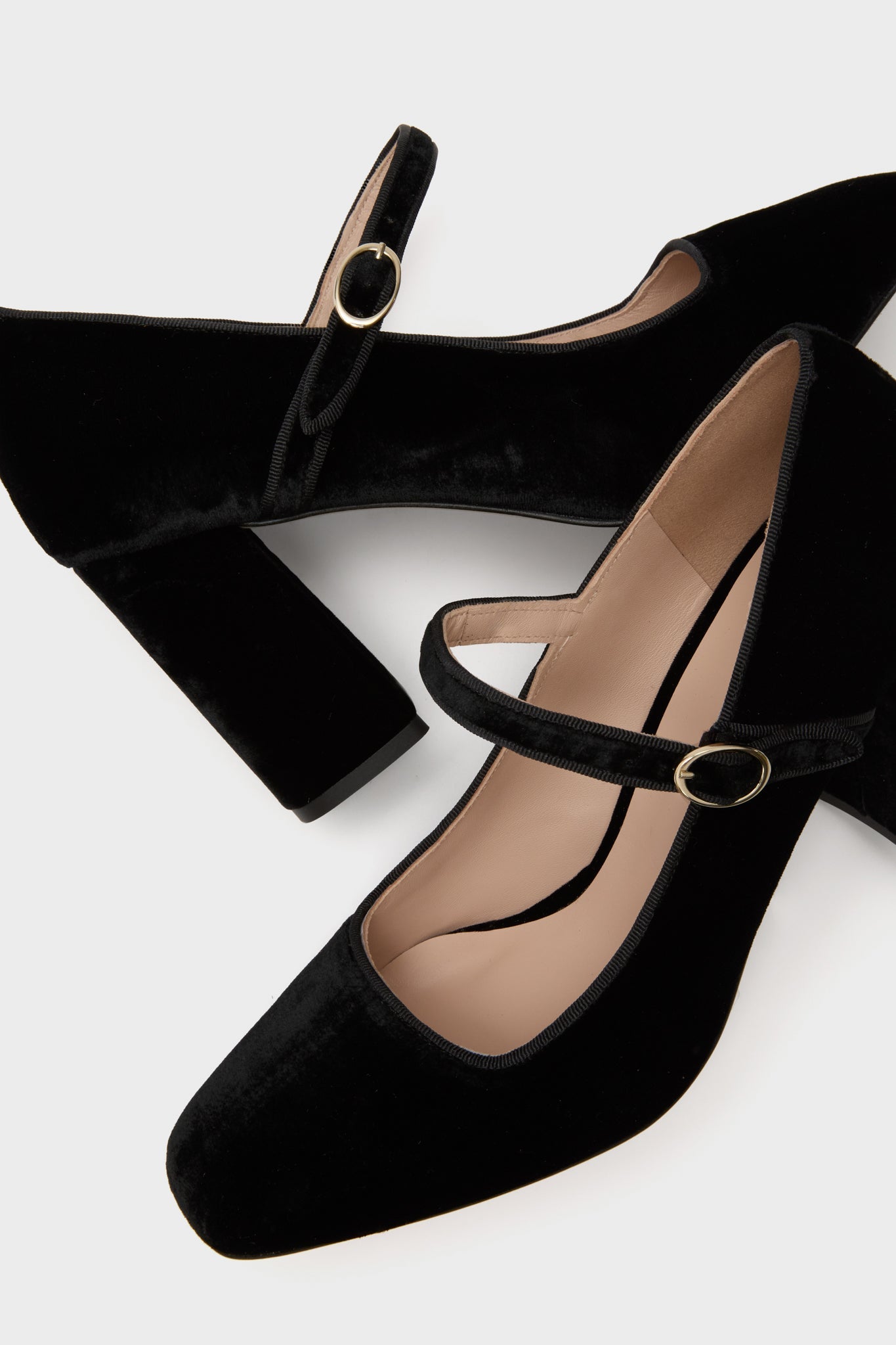  Black Velvet Julia Heels