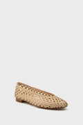  Champagne Woven Nina Flats