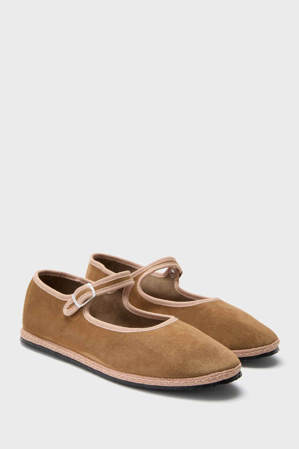  Castagna Suede Mary Jane Flats