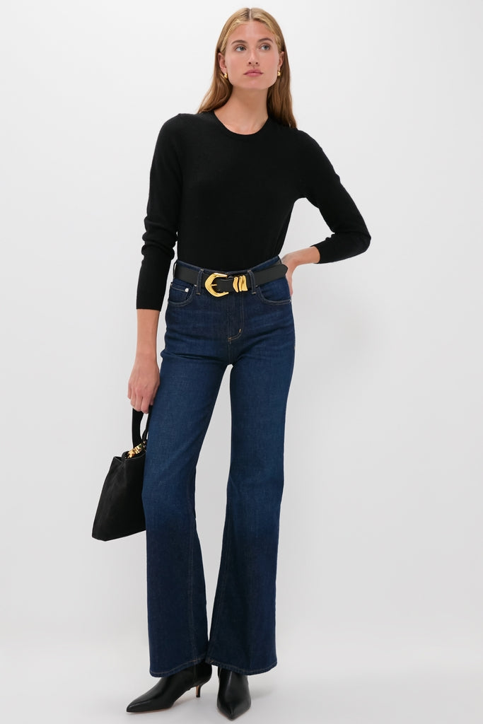 Veronica Beard Black Lisa 45 Stretch Boots