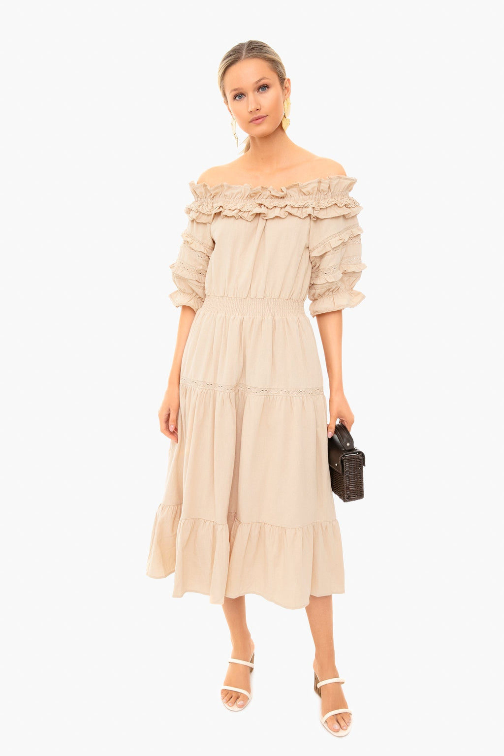 Cult Gaia Off White Eva Sandal