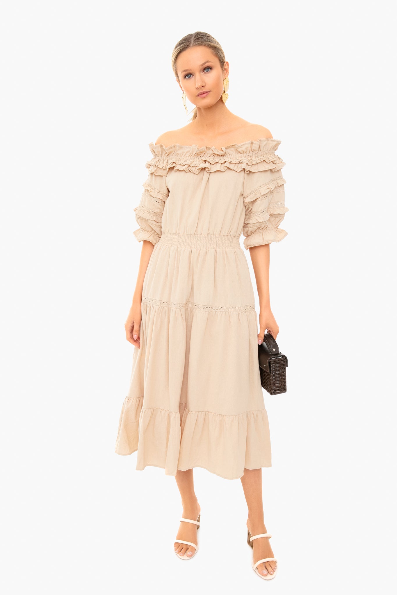 Cult Gaia Off White Eva Sandal