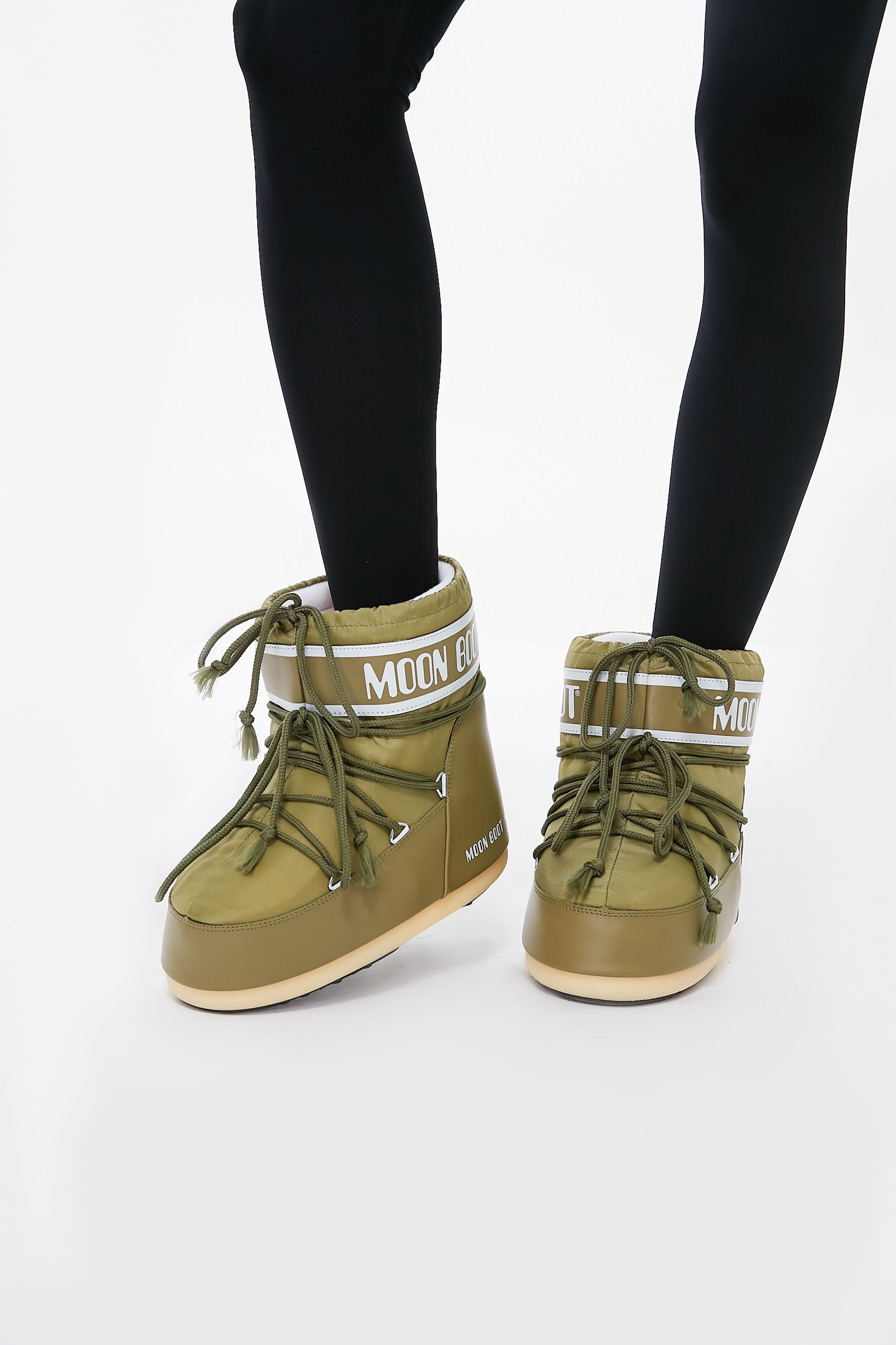 Moon Boot Khaki Icon Low Nylon