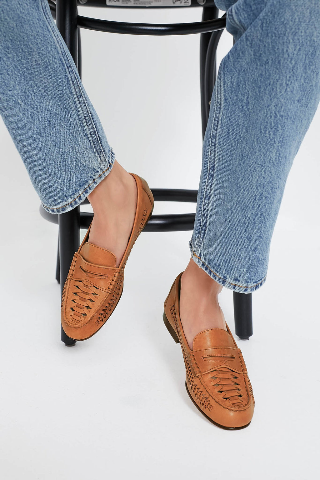 Veronica Beard Natural Penny Woven Loafers