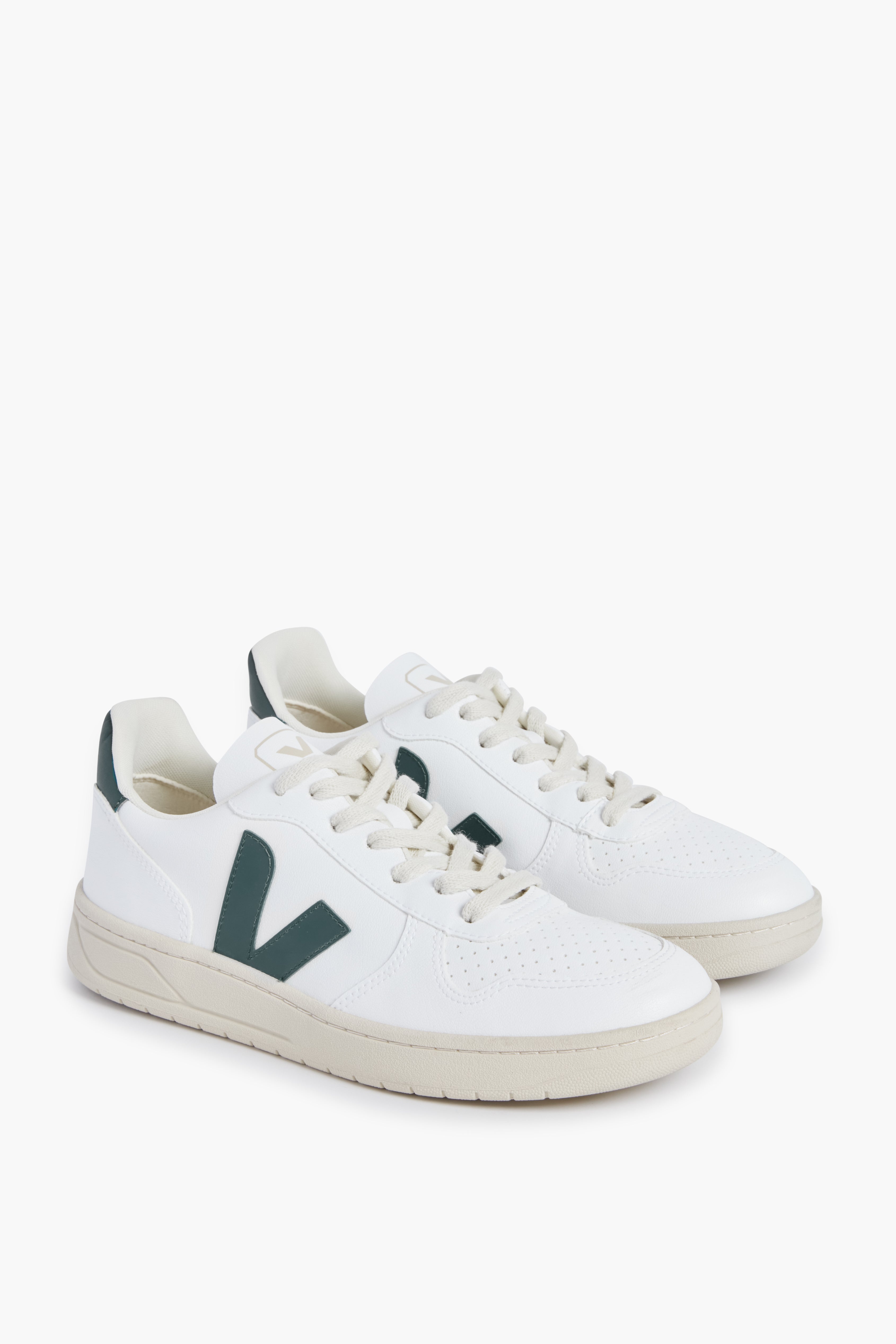 Veja White Brittany V-10 Sneakers