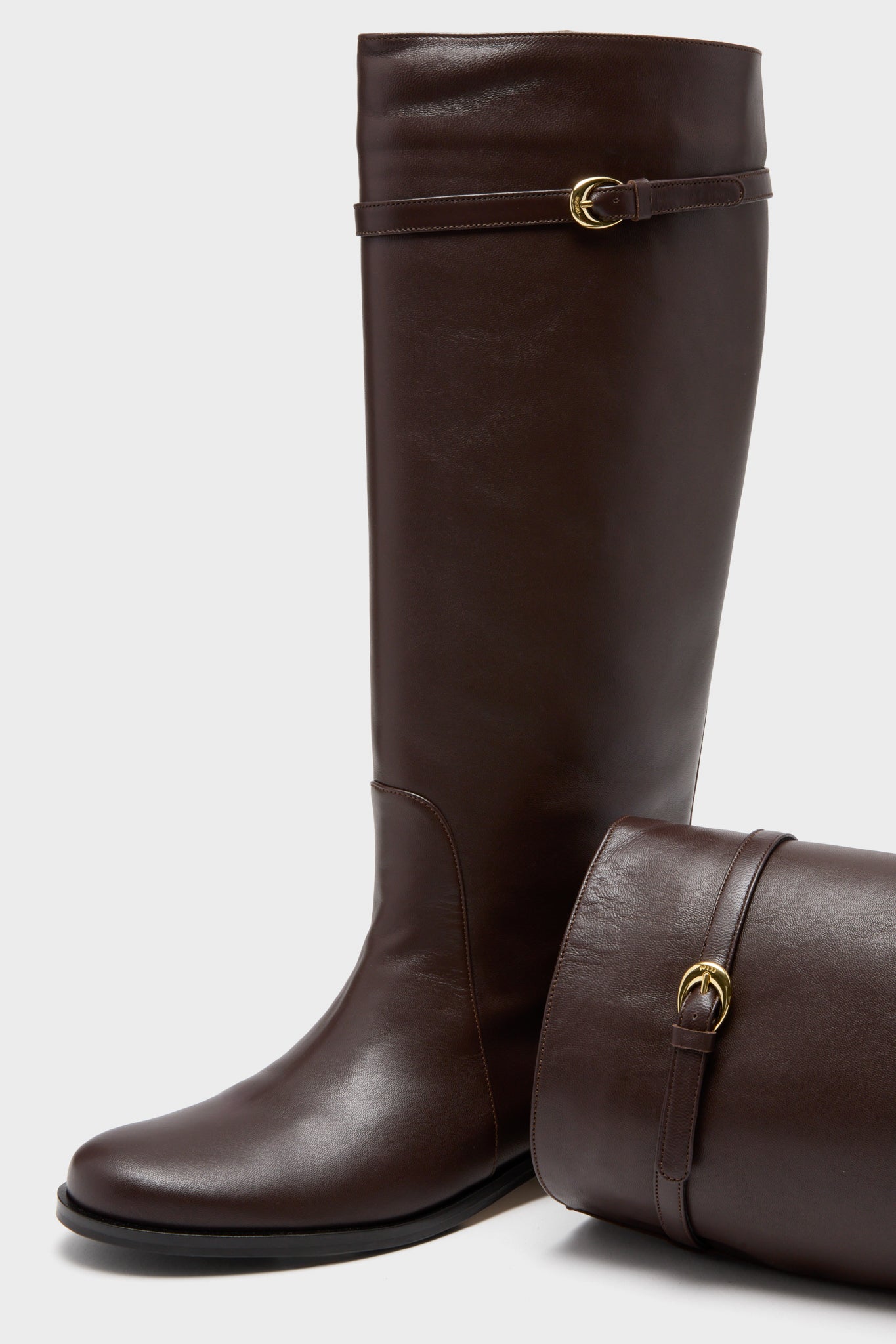 Staud Espresso Harlow Riding Boot