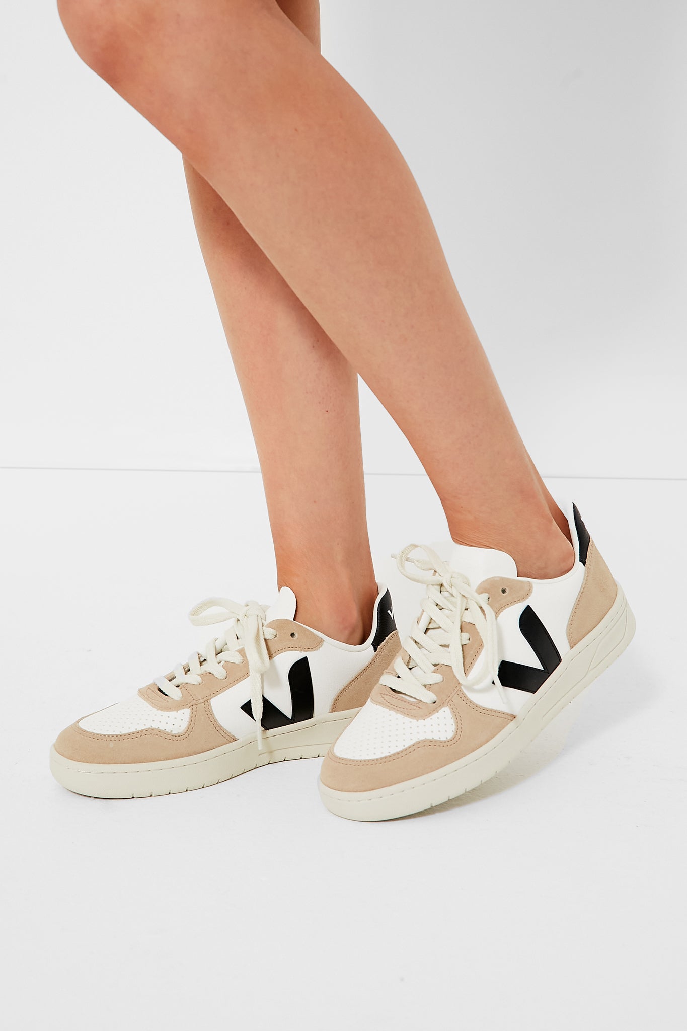 Veja Extra White Black Sahara V-10 Sneakers