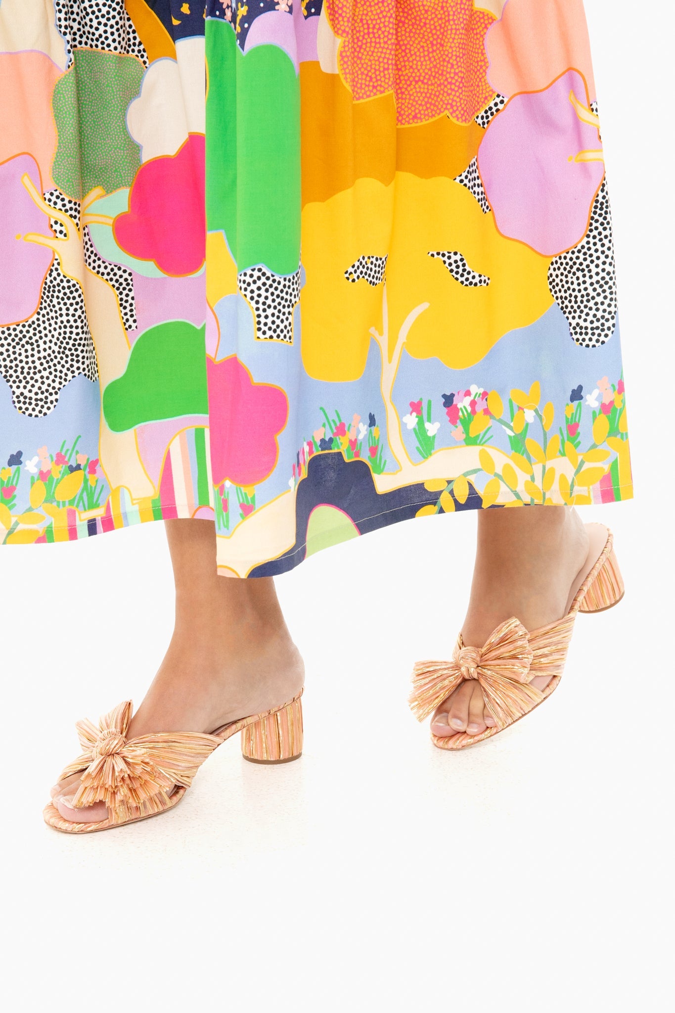 Loeffler Randall Bermuda Emilia Pleated Knot Mules