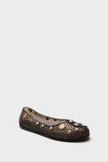 Ancient Greek Sandals Black Iro Jelly Shell Flats
