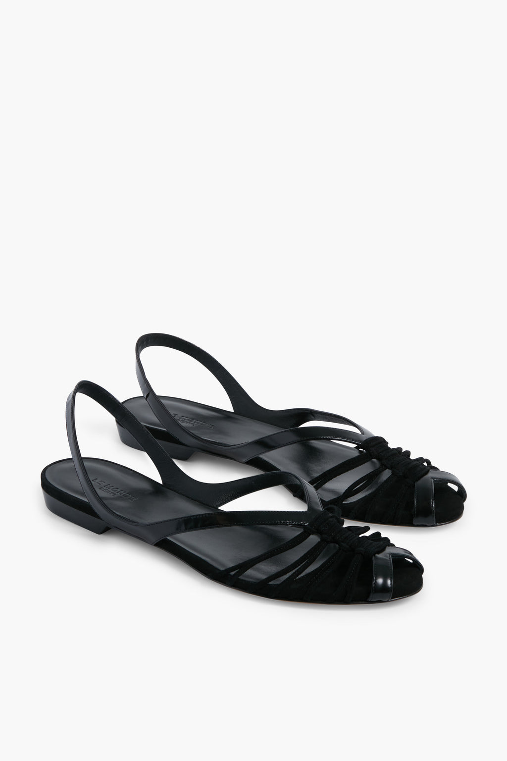  Black Cage Sandals