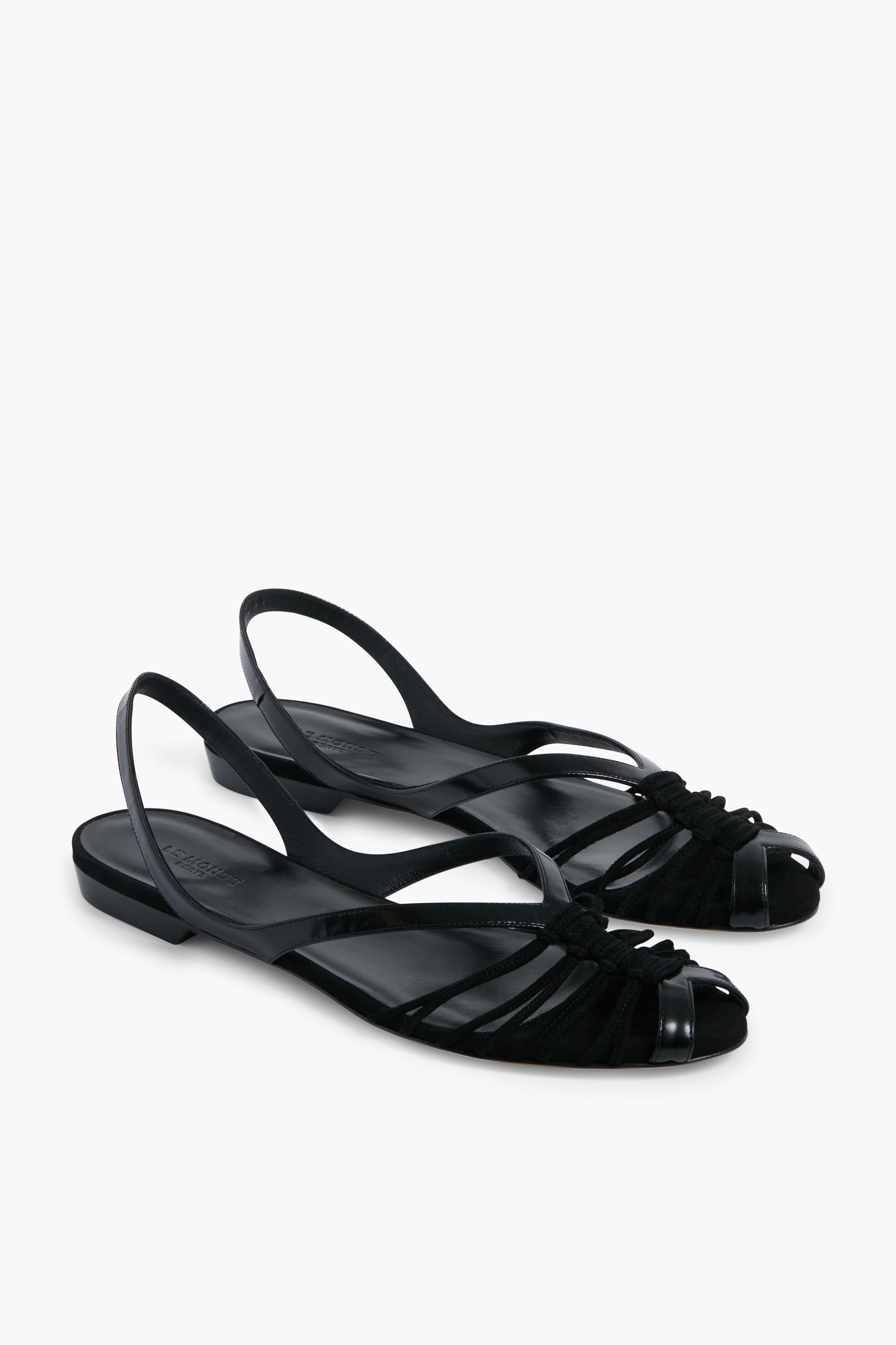  Black Cage Sandals