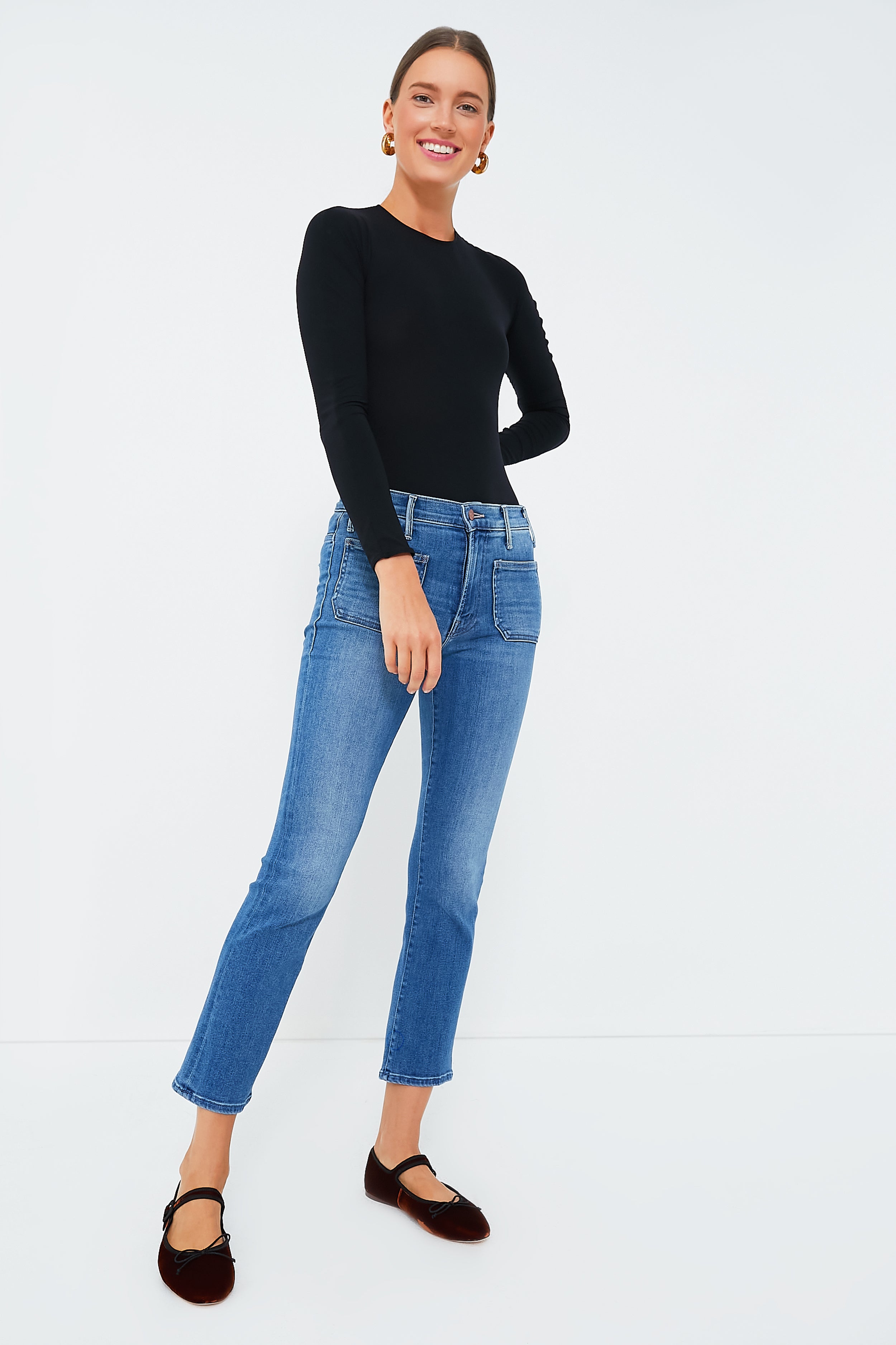 Loeffler Randall Sienna Velvet Chiara Mary Jane Flats