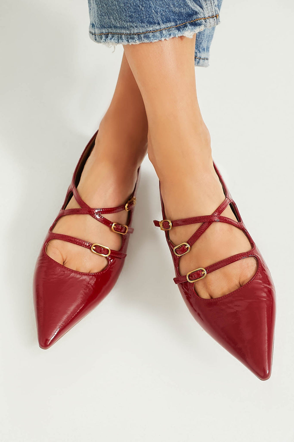 Sam Edelman Deep Scarlet Cass Flats