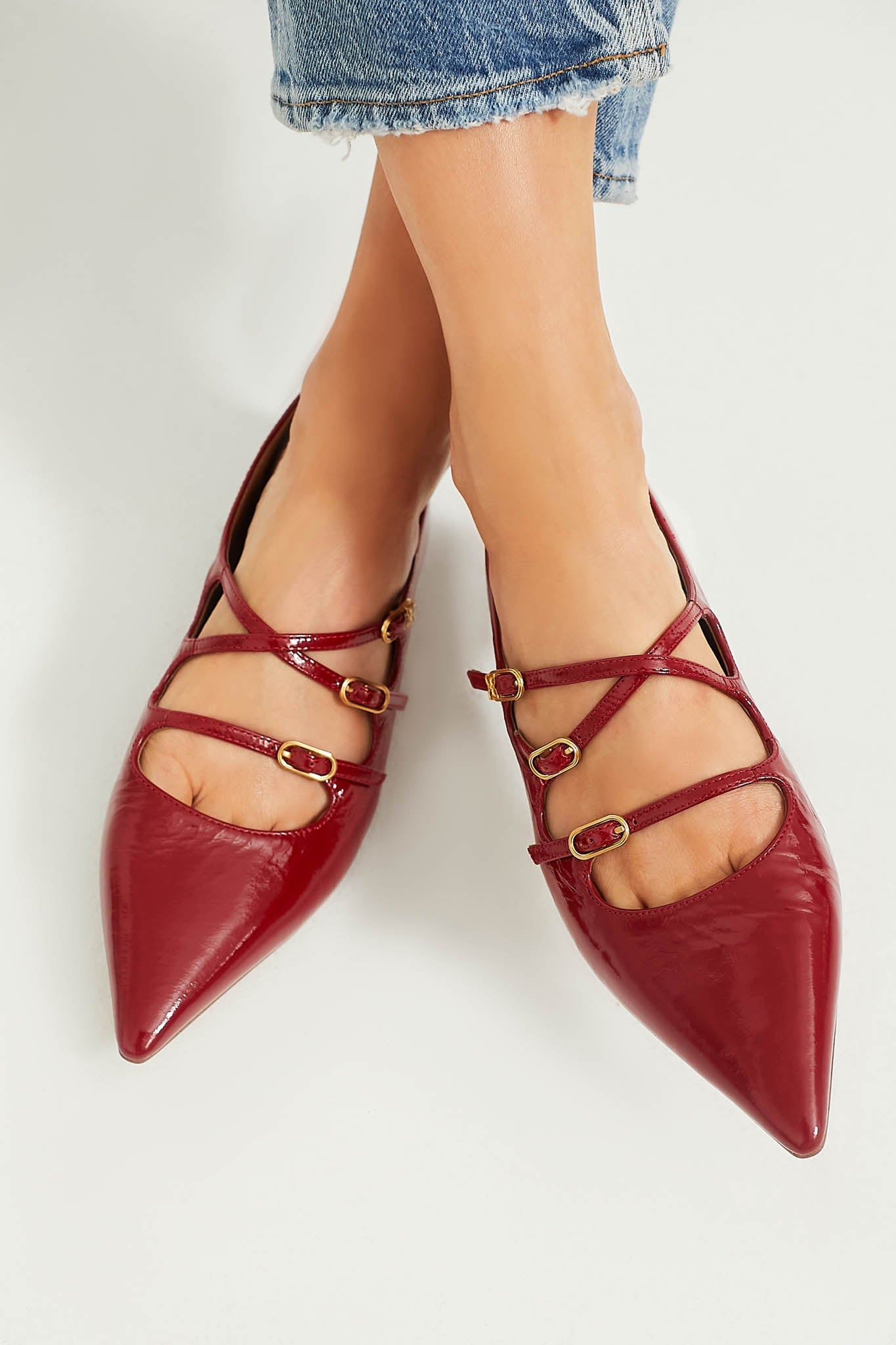 Sam Edelman Deep Scarlet Cass Flats