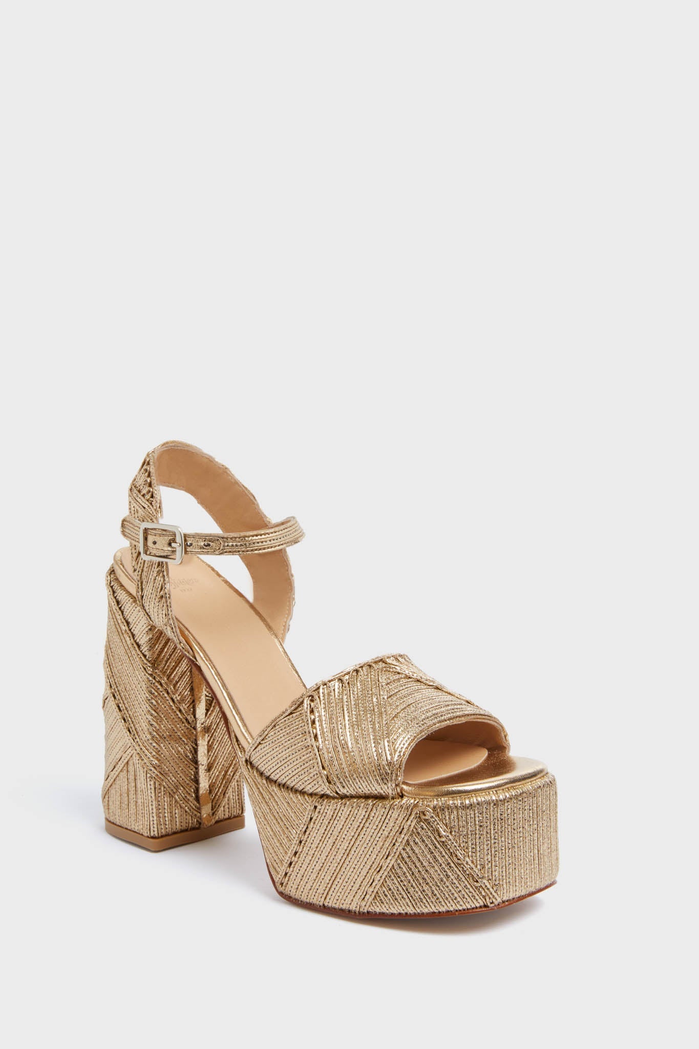 Castañer Oro Viejo Florita Heels