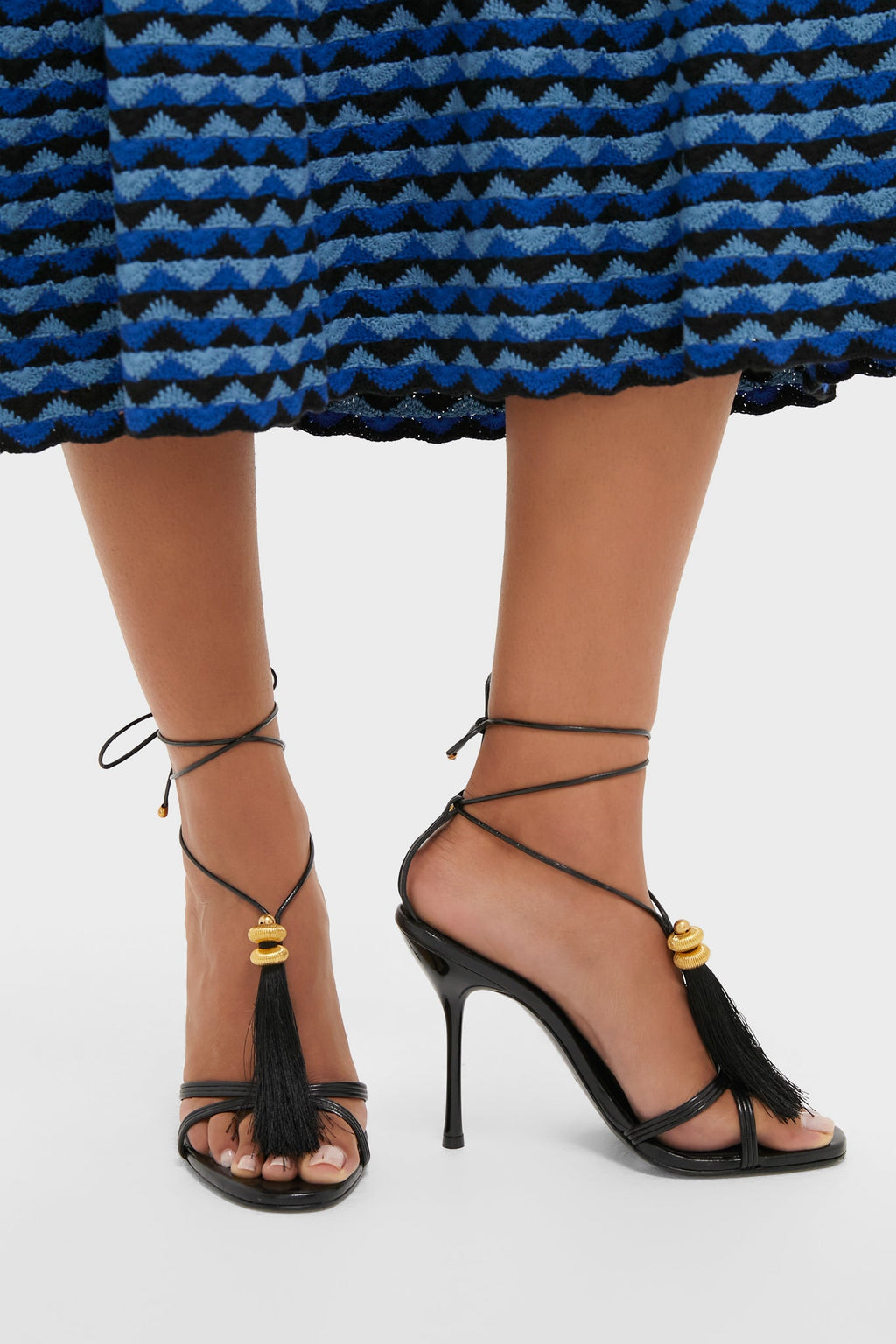 Cult Gaia Black Farah Sandal