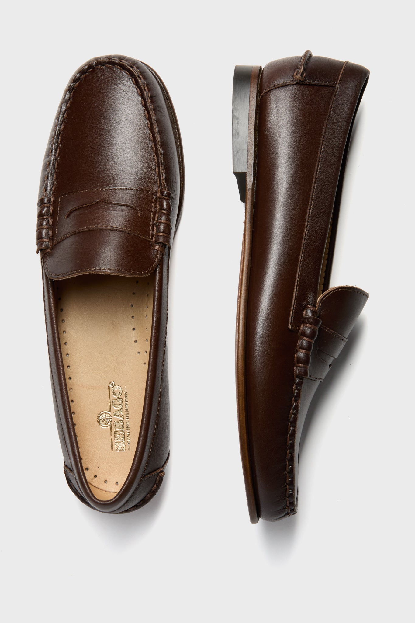 Sebago Dark Brown Danielle Pop Womens Loafers