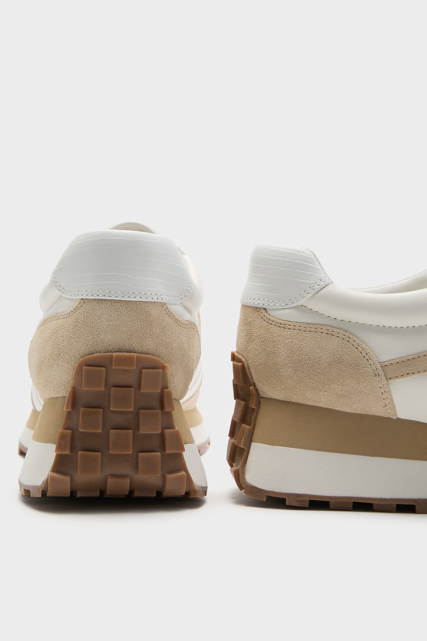 Veronica Beard Coconut And Ecru Valentina Sneakers