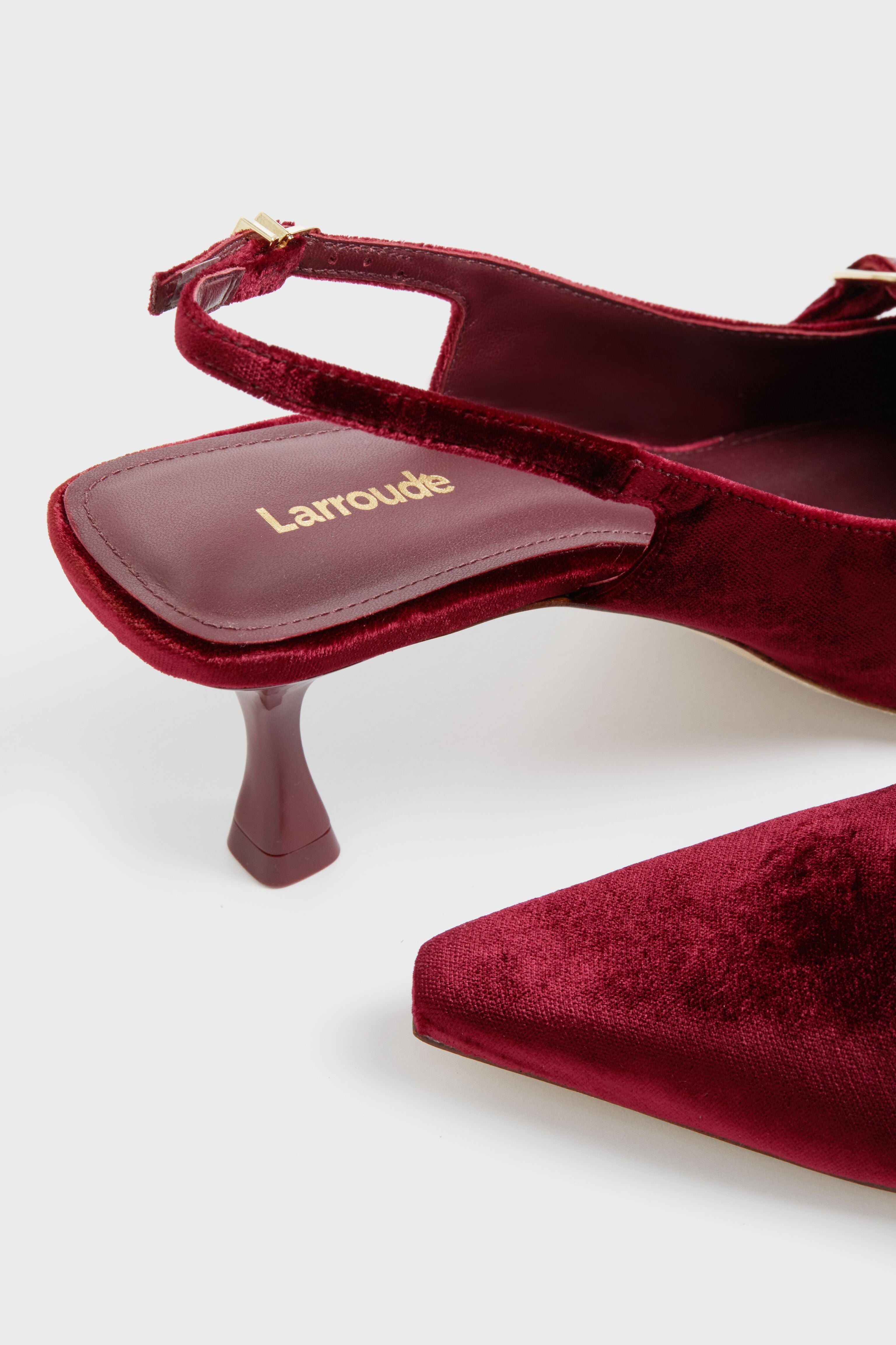  Wine Velvet Ines Heels