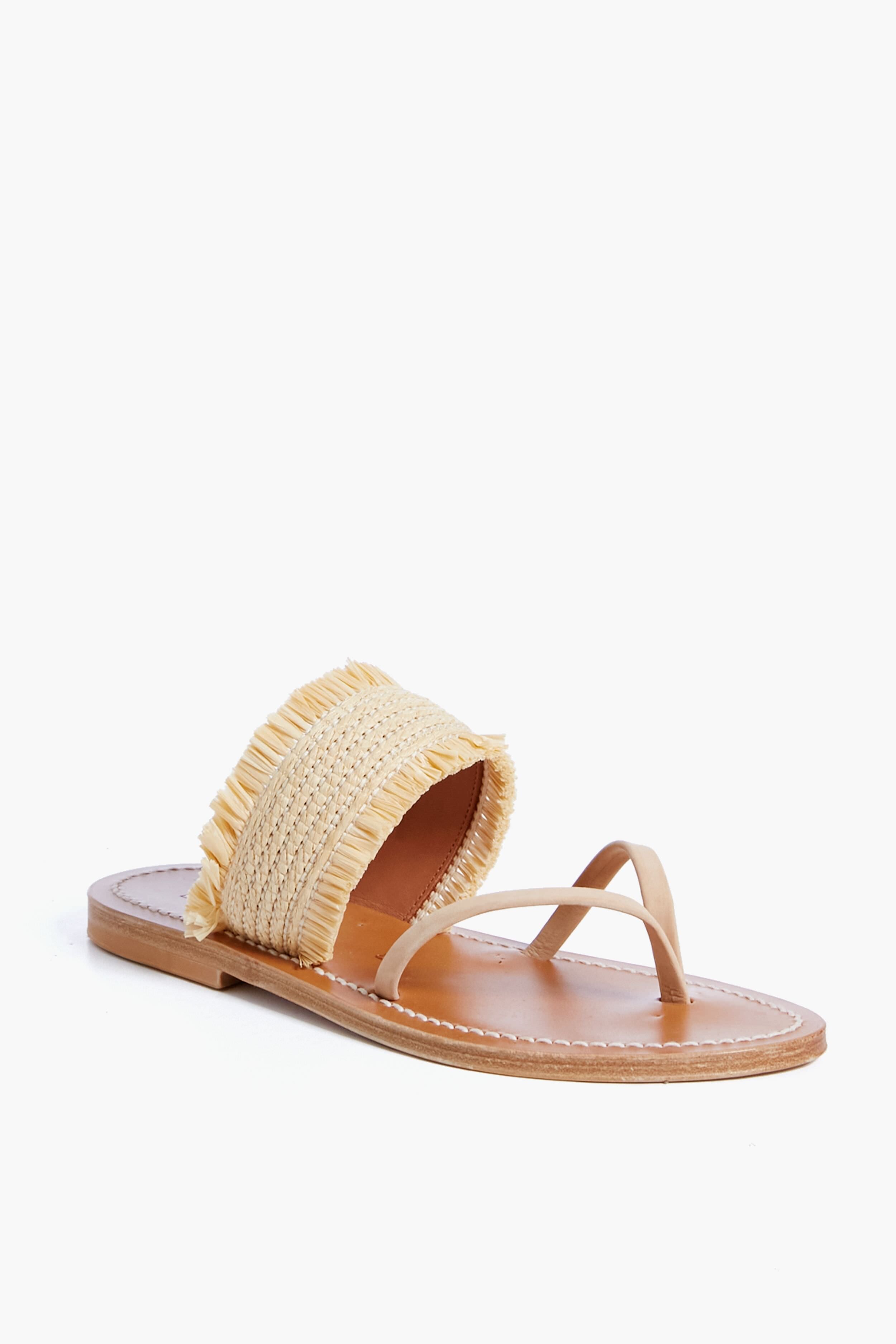  Natural Raffia Telia Sandals