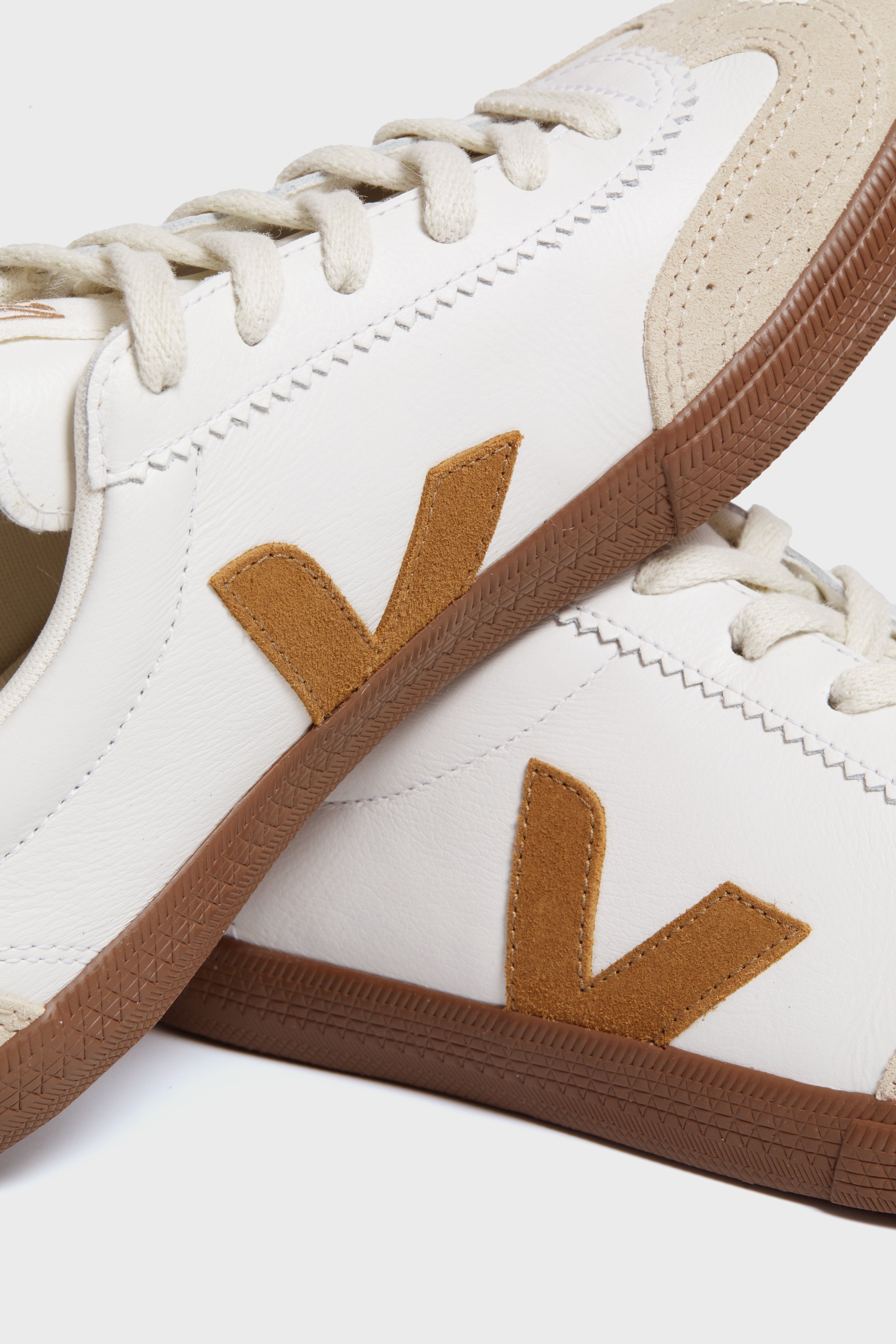 Veja White Tent Bark Volley Sneakers