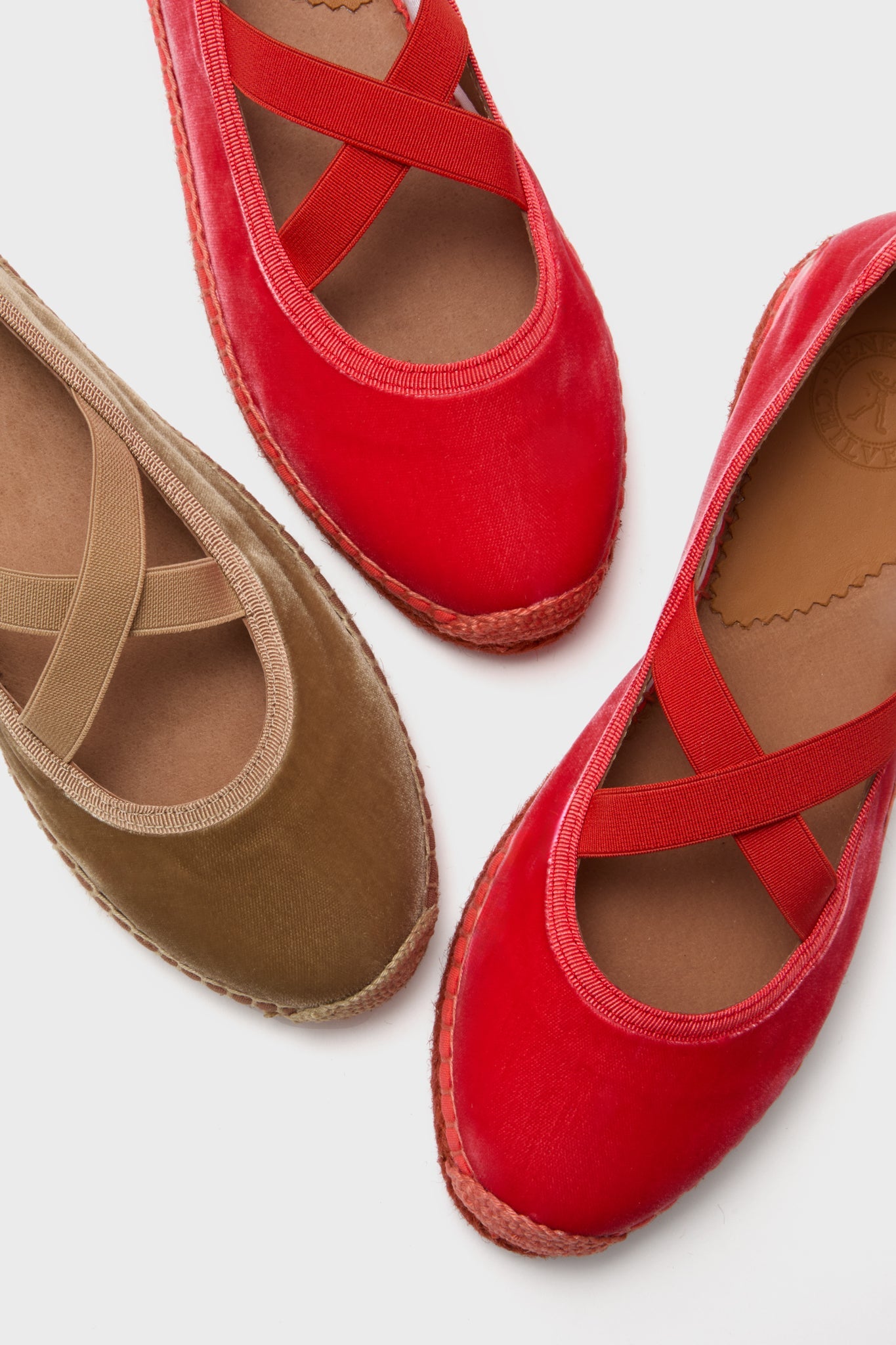  Honey Chico Velvet Espadrilles