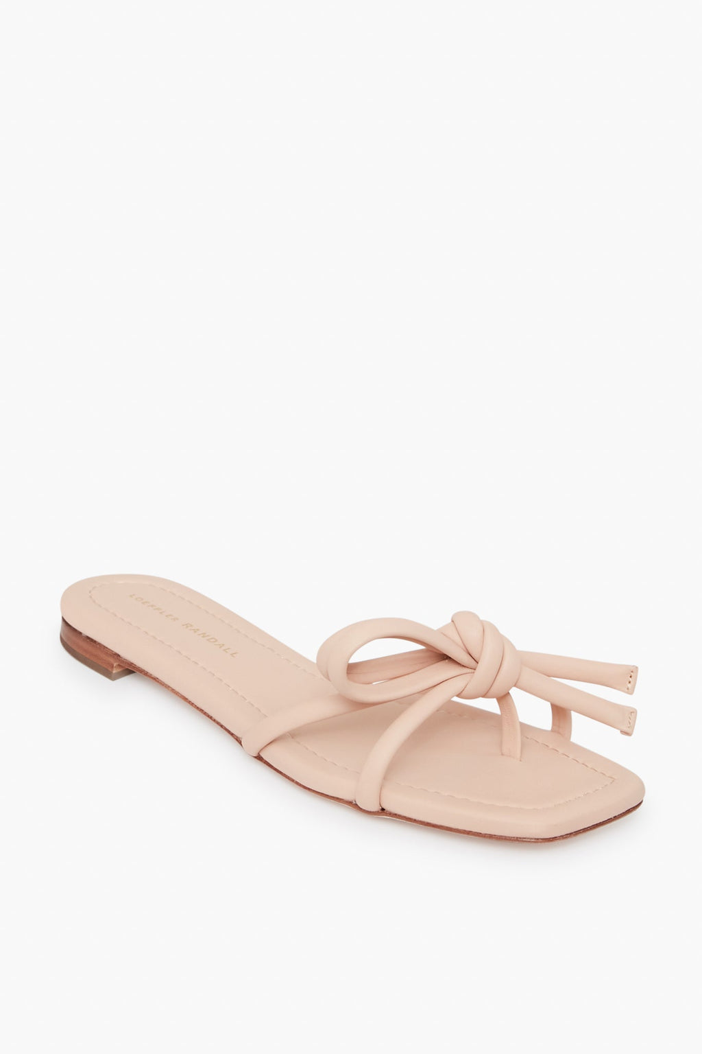 Loeffler Randall Ballet Hadley Leather Bow Flat Sandals